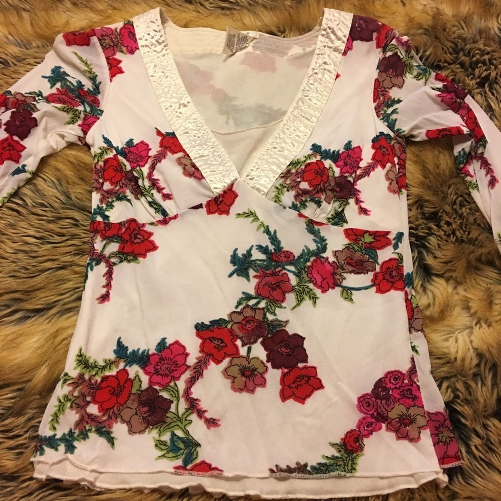 Old Navy Old Navy double layer floral stretch top XS Size XS / US 0-2 / IT 36-38 - 6 Thumbnail