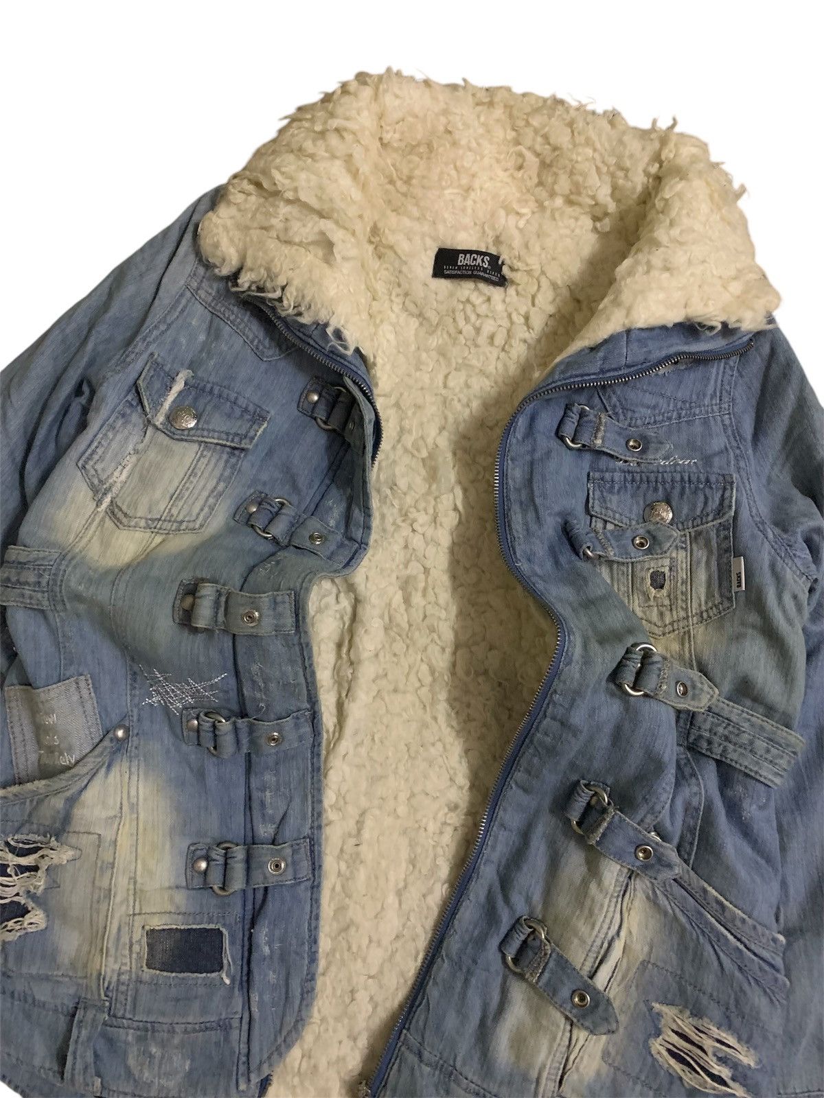 Hysteric Glamour 💥Japanese Backs Satisfaction Denim Fur Jacket Size S / US 4 / IT 40 - 6 Thumbnail