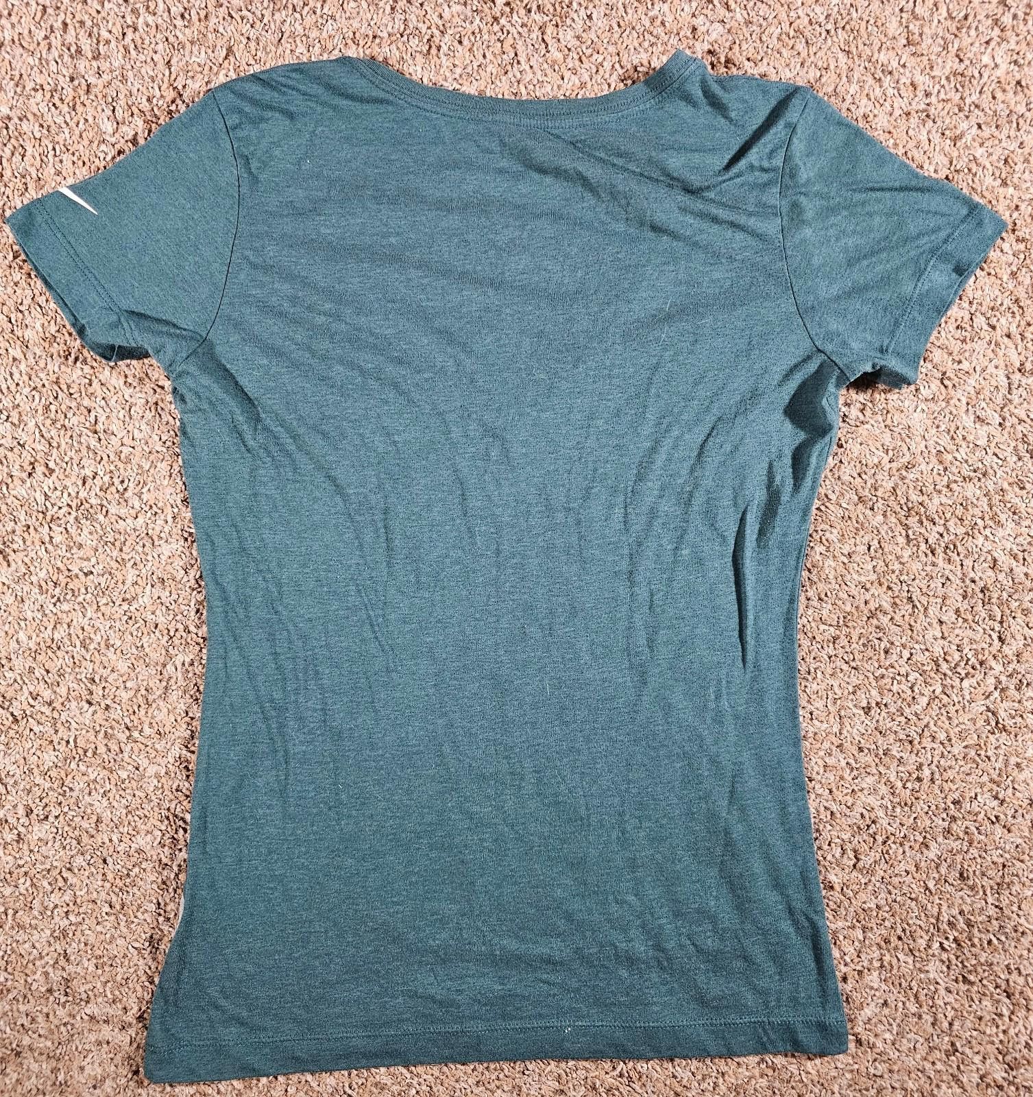Nike Nike Women's Medium Philadelphia Eagles V-Neck Green T-Shirt Size M / US 6-8 / IT 42-44 - 5 Thumbnail