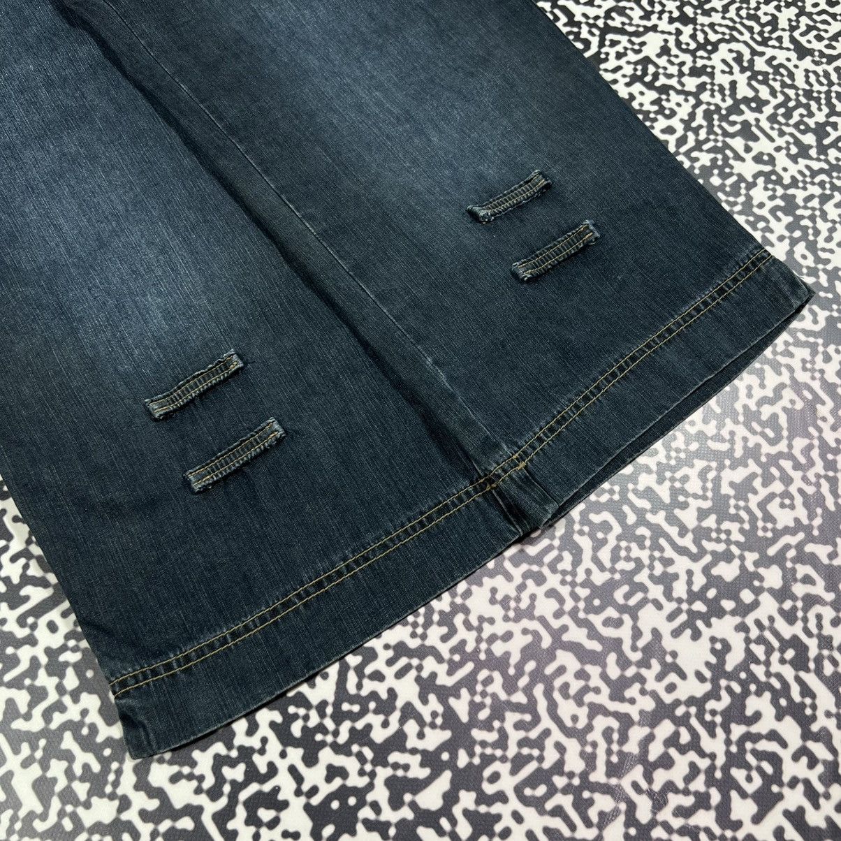 Japanese Brand Vintage Y2K Japanese Wide Baggy Jeans Skate Sk8 Jnco Style Size 25" / US 0 / IT 36 - 9 Thumbnail