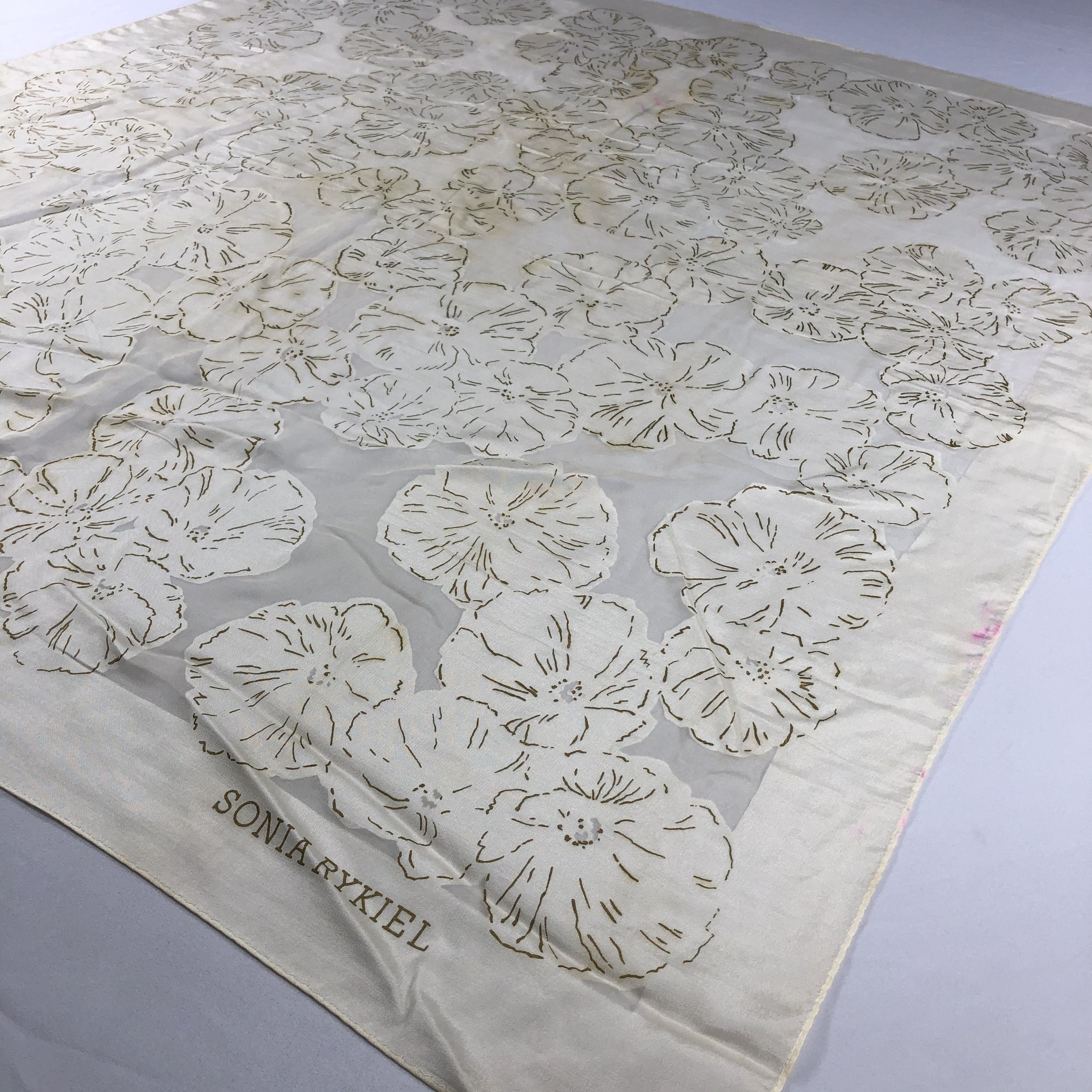 Sonia Rykiel × Vintage Vintage Sonia Rykiel Silk Scarf Size ONE SIZE - 3 Thumbnail