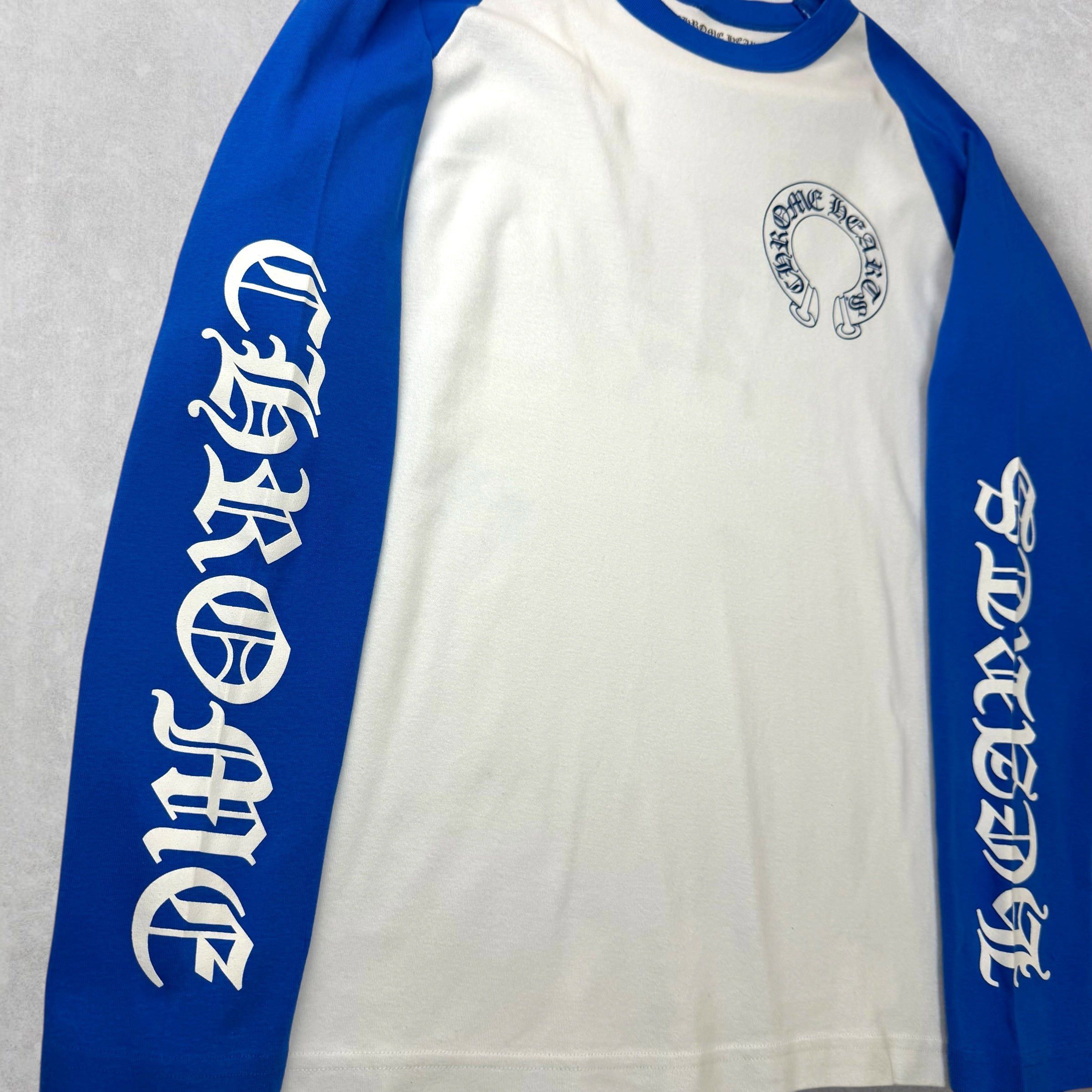 Chrome Hearts Chrome Hearts CH Blue Baseball Shirt XXL Size US XXL / EU 58 / 5 - 4 Thumbnail