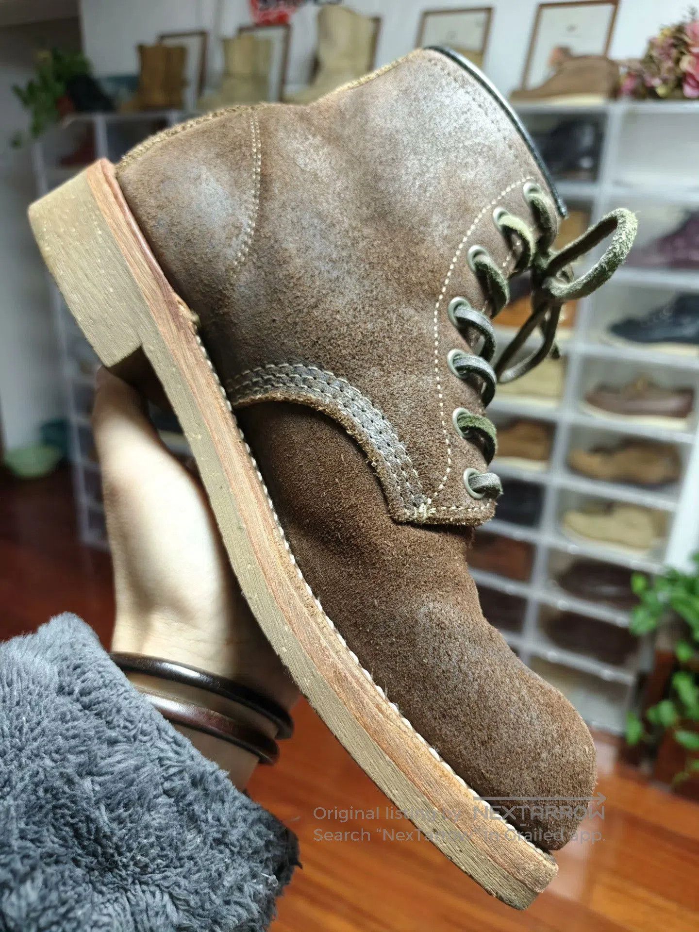 Red Wing Red Wing 4618 Collaboration Suede Work Boots. Size US 7 / EU 40 - 5 Thumbnail