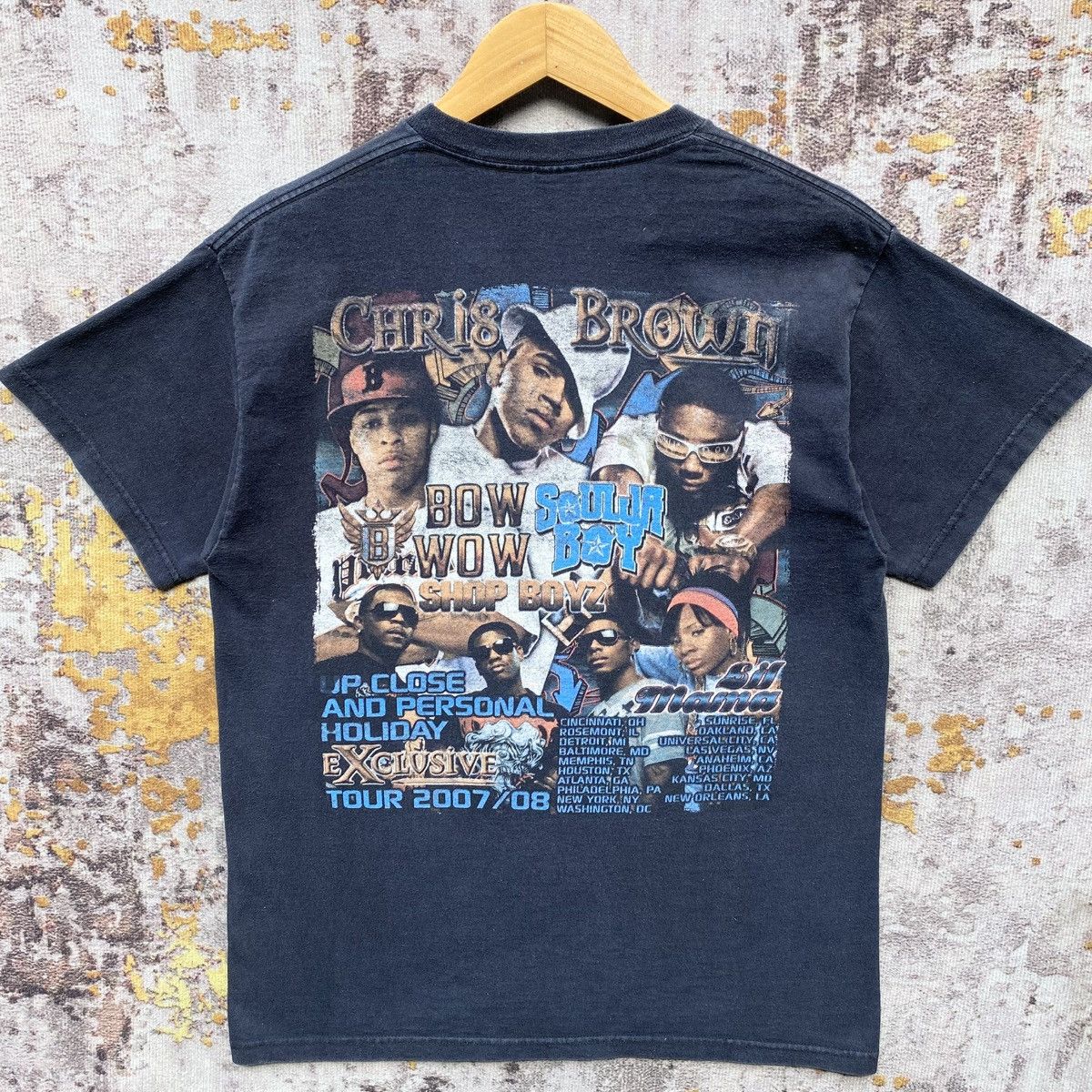 Rap Tees Vintage Y2k Chris Brown Bow Wow Soulja Boy Concert Tour Tee Size US M / EU 48-50 / 2 - 8 Thumbnail