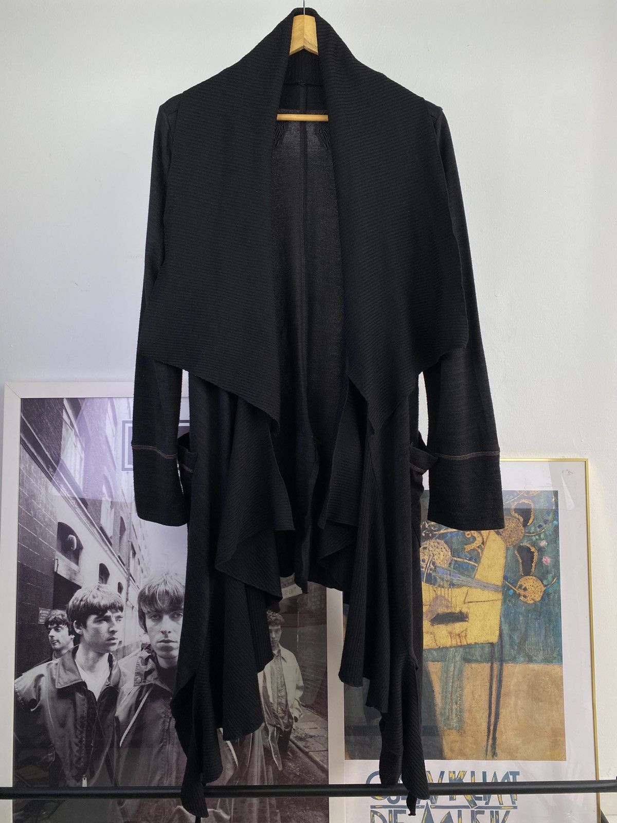 Japanese Brand Odds on Japan by Kozen Kavalier Asymmetrical Draped Cardigan Size US S / EU 44-46 / 1 - 1 Thumbnail