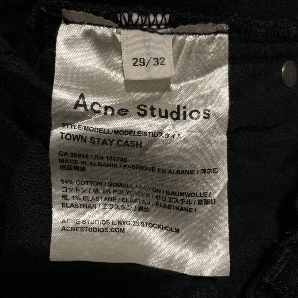 Acne Studios Acne Studios Denim Pants Size US 29 - 10 Thumbnail