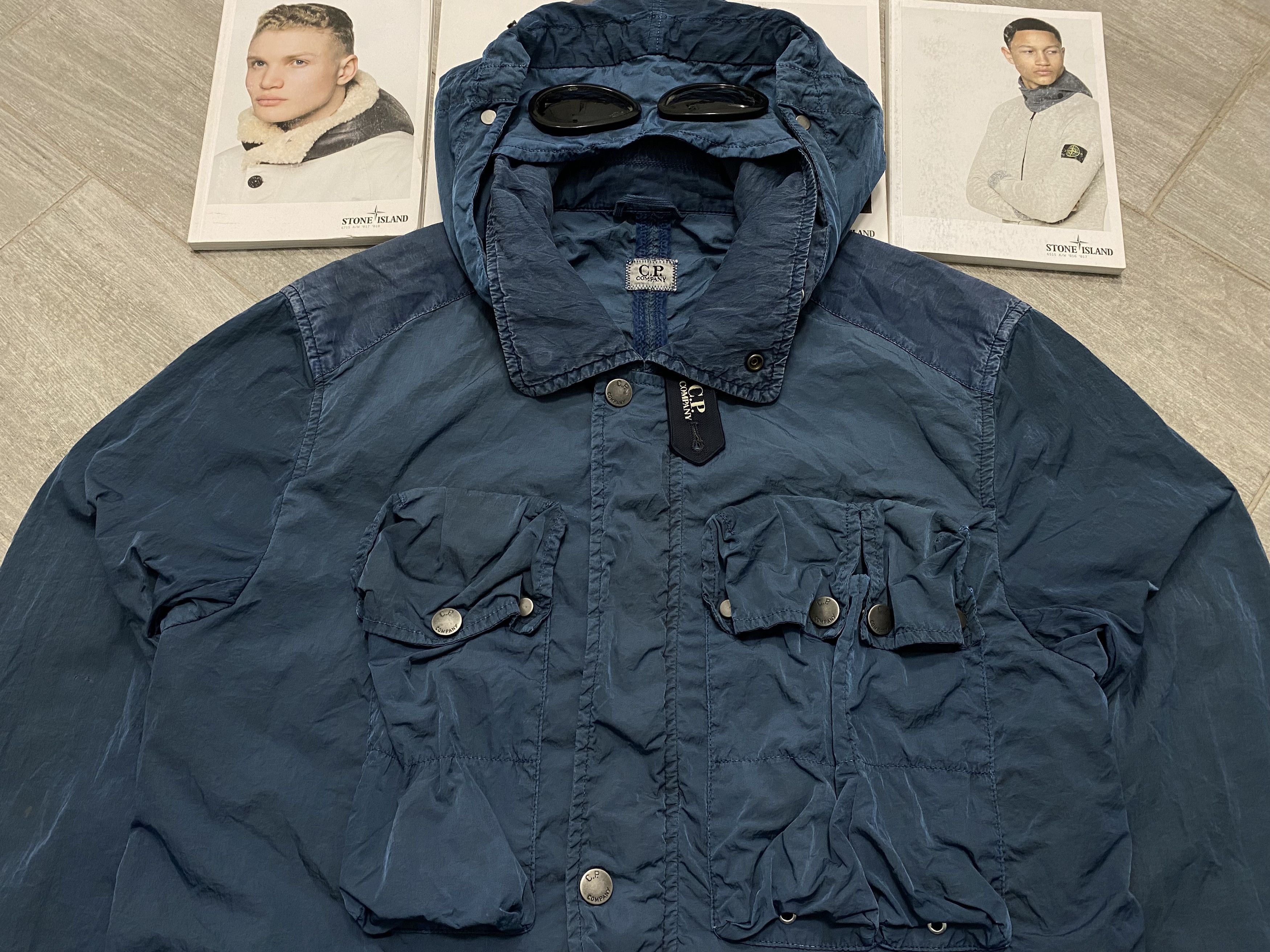 Vintage C.P. Company Shimmer Mille Miglia Multipocket Goggle Jacket |  Grailed