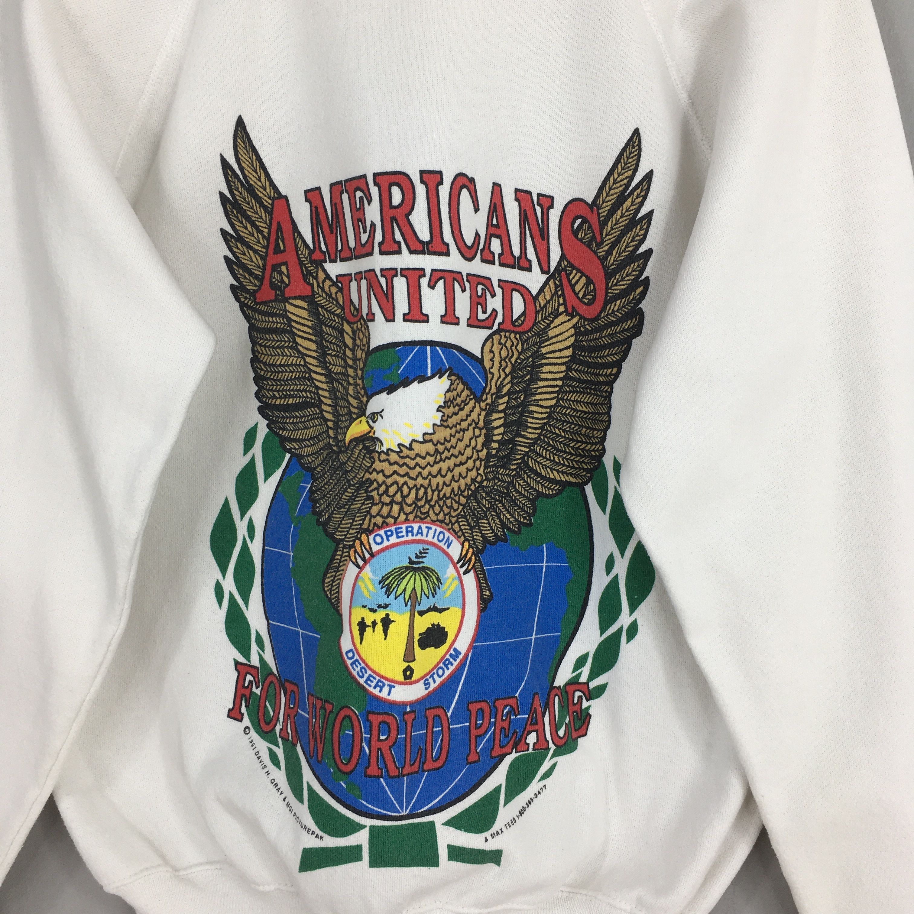 Vintage Vintage 90s Operation Desert Storm Sweatshirt Large Size US L / EU 52-54 / 3 - 7 Thumbnail