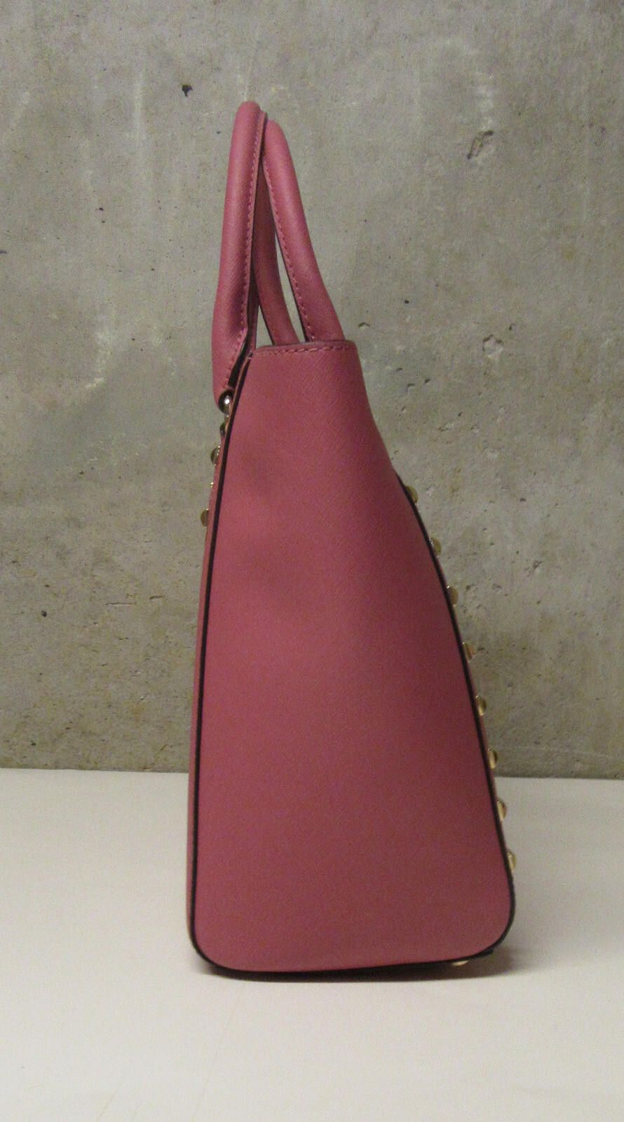 Michael Kors Michael Kors Sandrine Stud Saffiano Leather Studded Large Size ONE SIZE - 4 Thumbnail