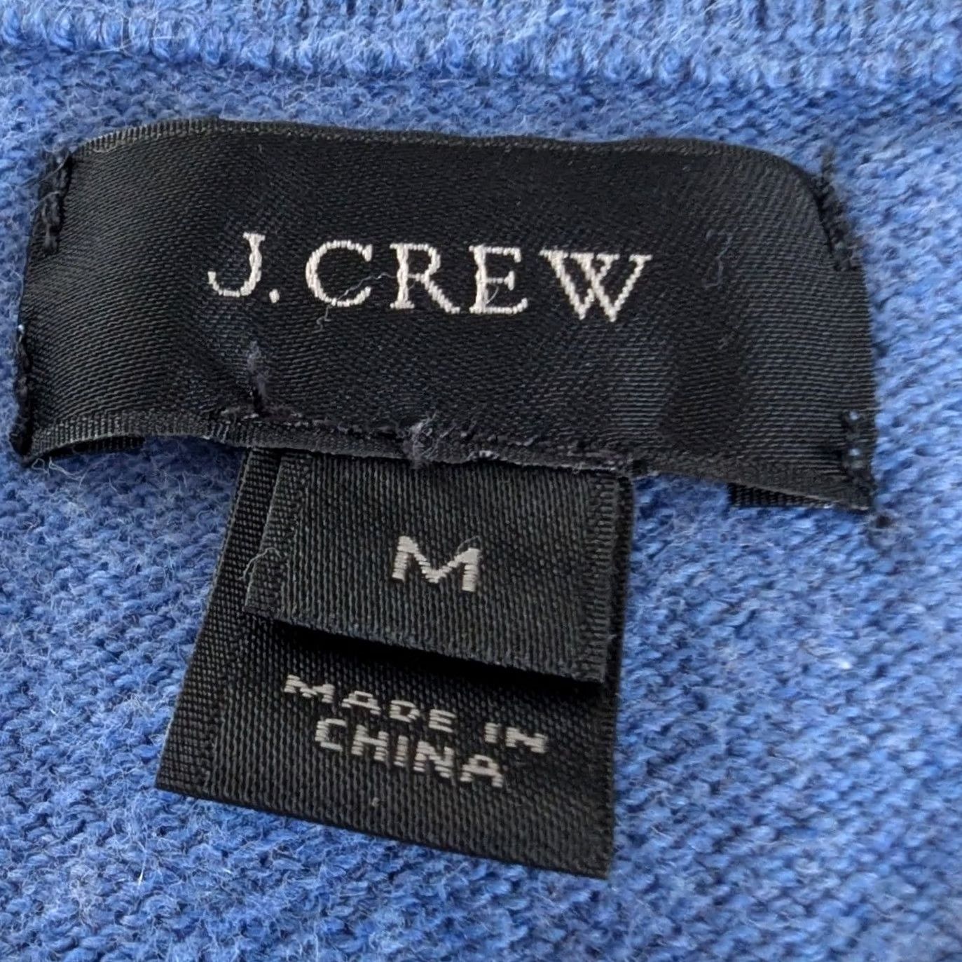 J.Crew J. Crew Sweater Blue V-Neck Cotton Cashmere Blend Long Sleeve Mens M Size US M / EU 48-50 / 2 - 4 Thumbnail