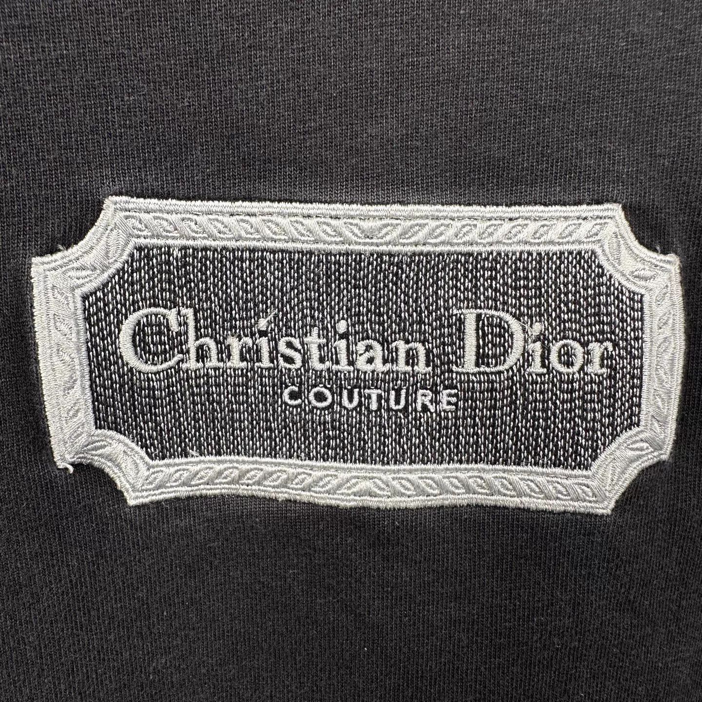 Dior Dior CD Logo Embroidered Black Short Sleeve Tee M Size US M / EU 48-50 / 2 - 5 Thumbnail