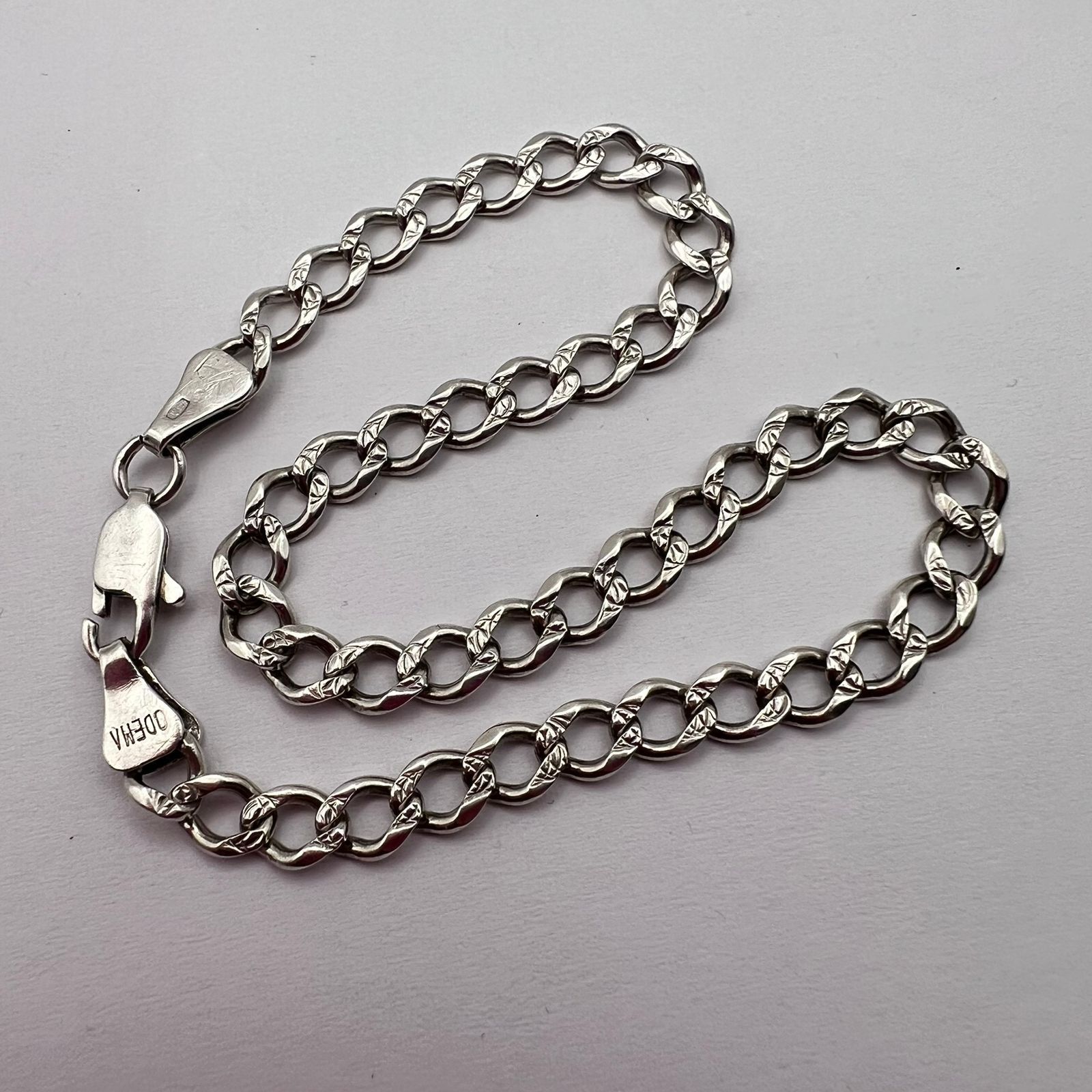Vintage Sterling Silver 925 Bracelet Marked Chain 7.1gr
