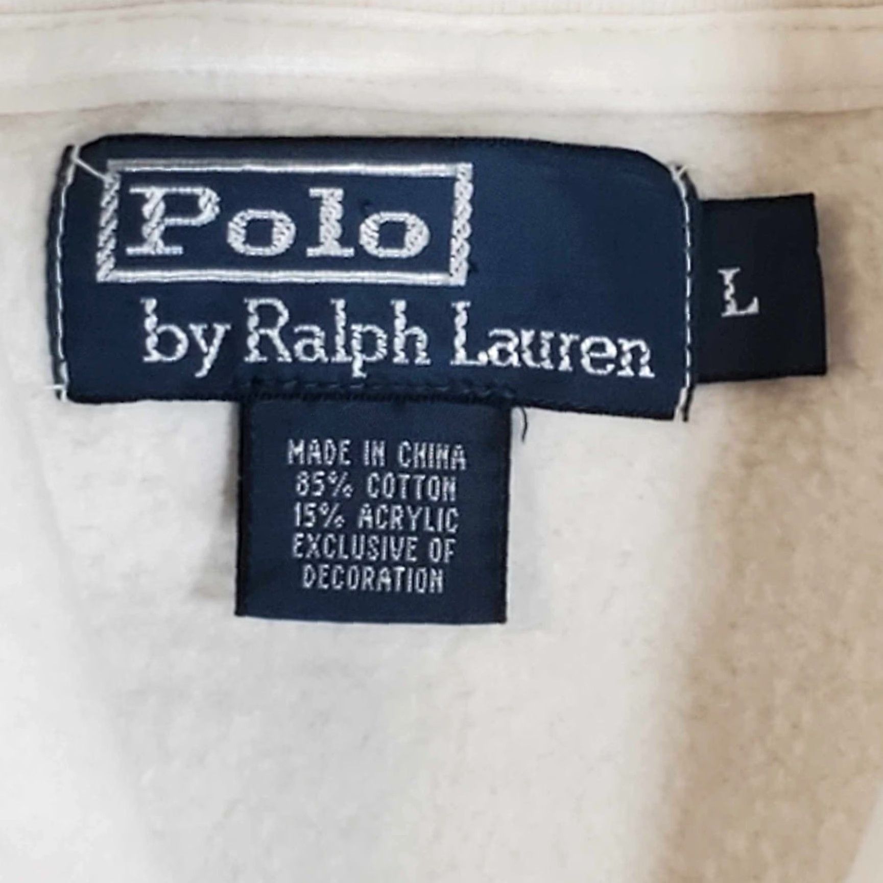 Polo Ralph Lauren VINTAGE Polo Ralph Lauren Cardigan Sweater Men L White Knit Button Preppy City Classic Flaws Pockets 🡪 Size US L / EU 52-54 / 3 - 3 Thumbnail