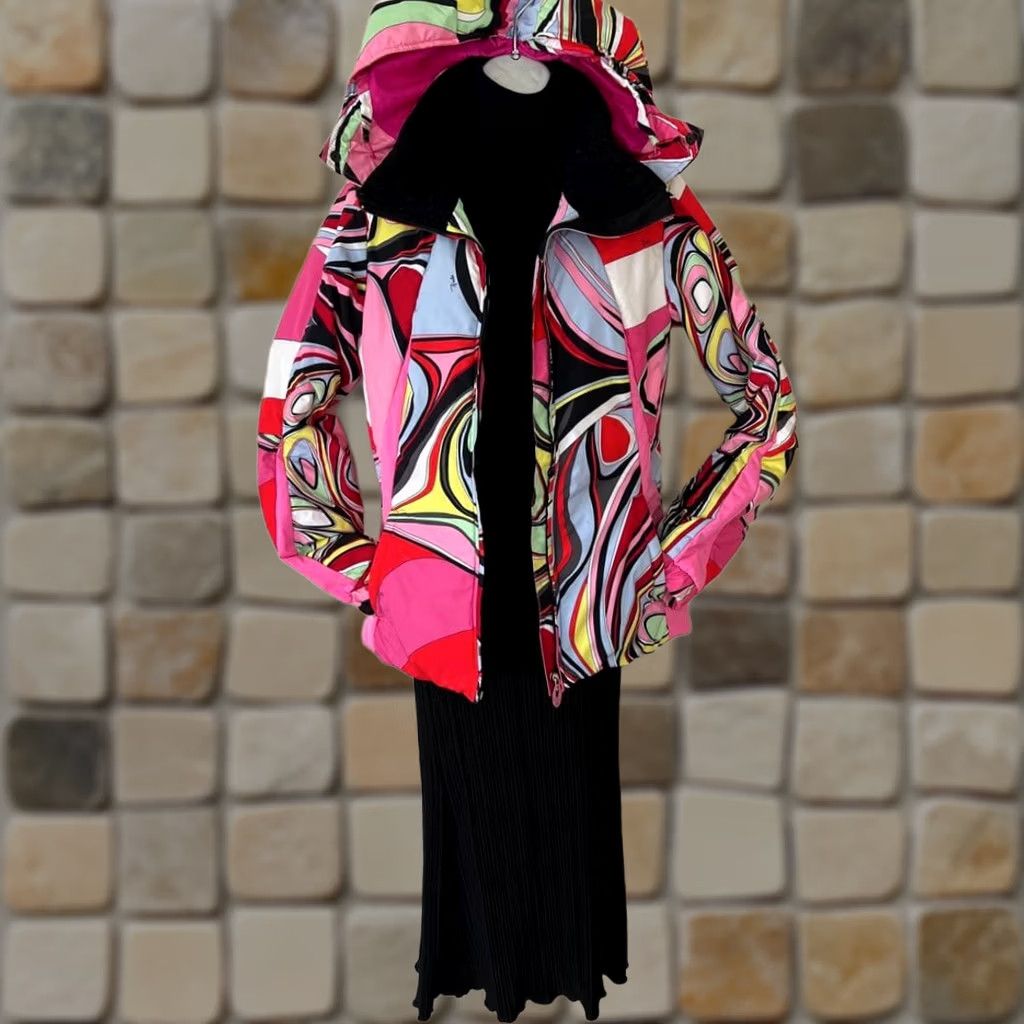 Emilio Pucci Emilio Pucci Multicolor Down Ski Jacket Long Sleeve Women Polyester Used - Rossignol Collaboration Size S / US 4 / IT 40 - 1 Thumbnail