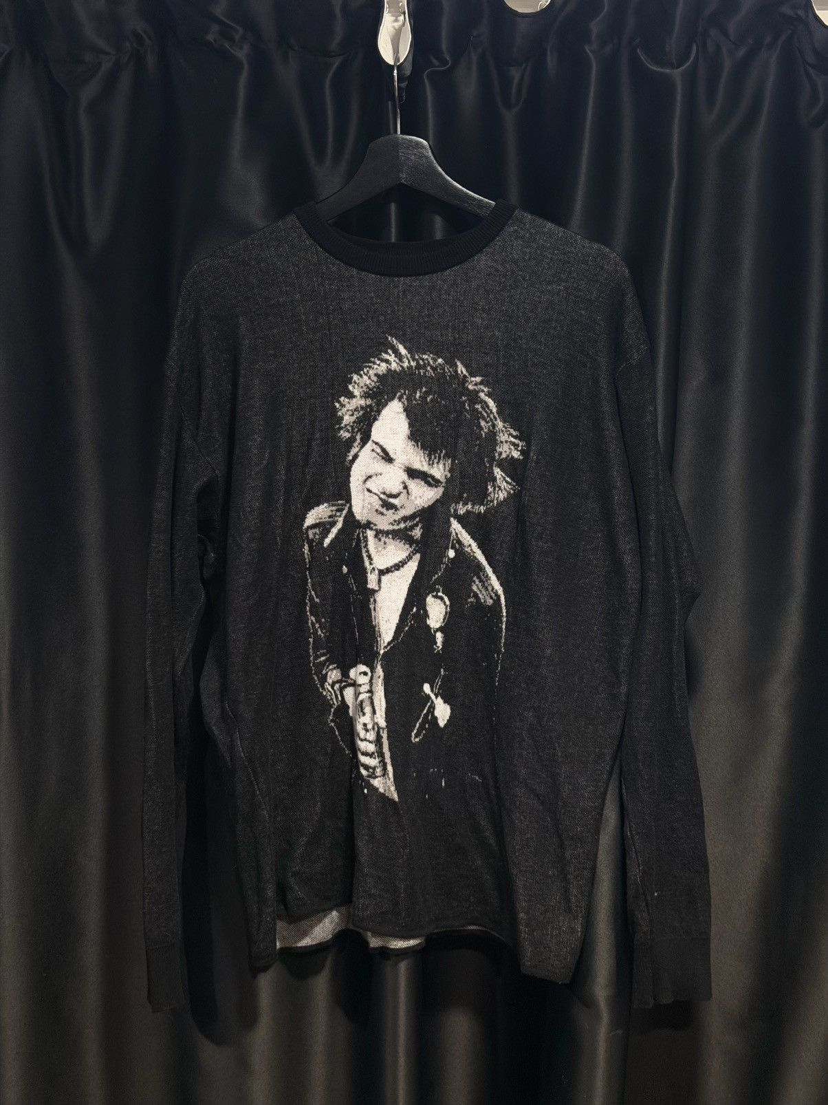 Hysteric Glamour Hysteric Glamour DM/Sid Vicious Jacquard Sweater Size US L / EU 52-54 / 3 - 1 Thumbnail