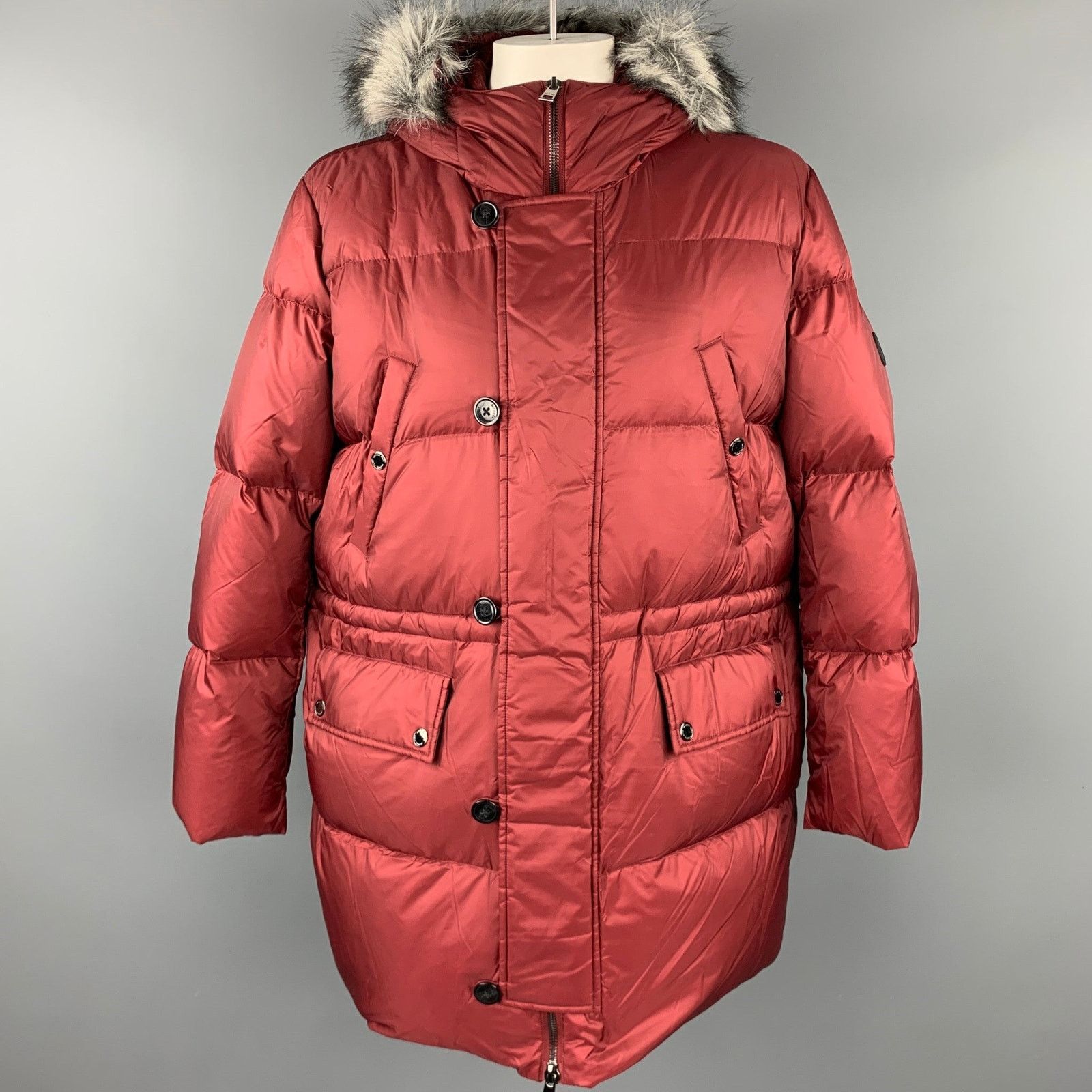 Michael Kors Size XXL Burgundy Quilted Nylon Down Filled Coat Size US XXL / EU 58 / 5 - 1 Thumbnail