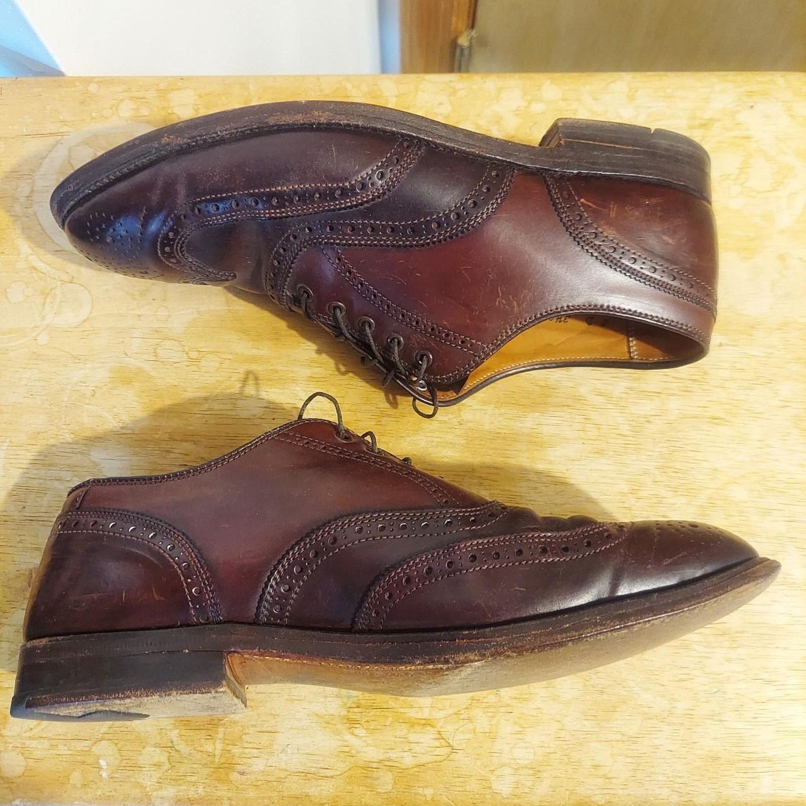 Brooks Brothers Alden Brooks Brothers A764 Men's US 8 D Leather Oxford Shoes Size US 8 / EU 41 - 6 Thumbnail