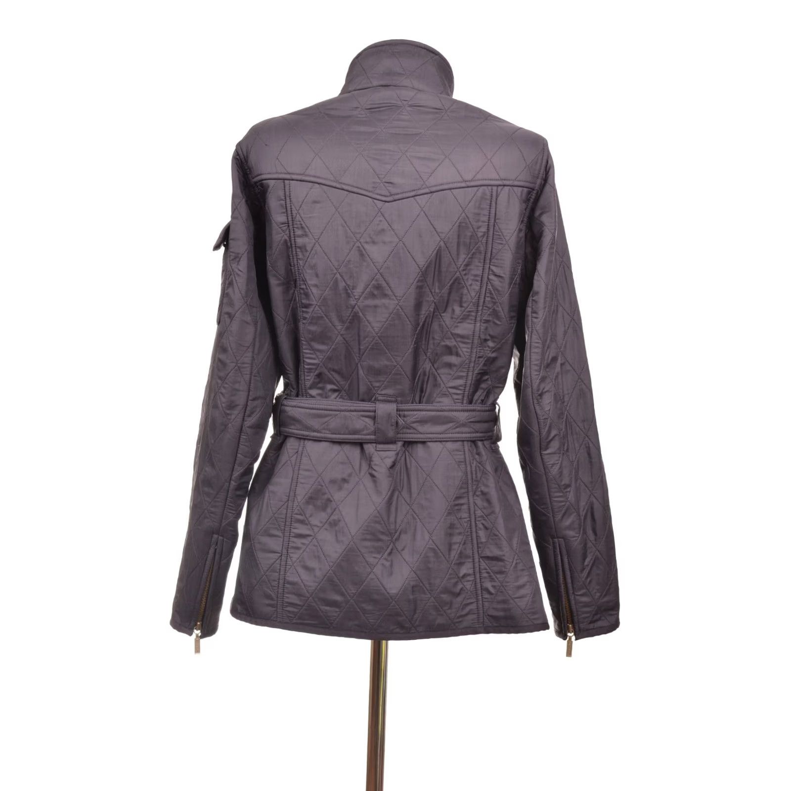 Barbour Barbour International Purple Quilted Belted Jacket Size UK 12 Womens Size XL / US 12-14 / IT 48-50 - 7 Thumbnail