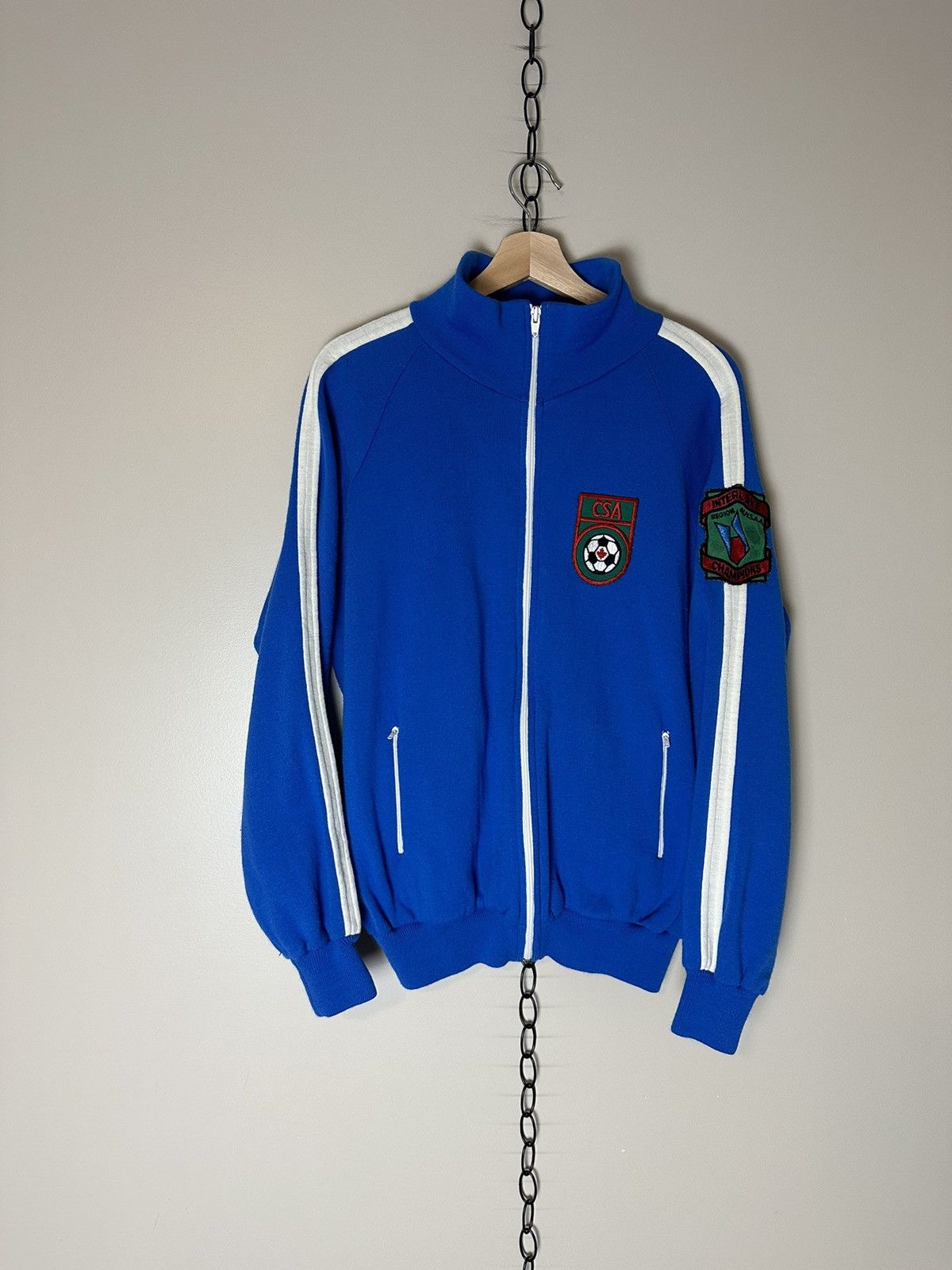 Vintage Vintage 1980s Canada Soccer Zip-up Track Sweatshirt Size XL Size US XL / EU 56 / 4 - 1 Thumbnail