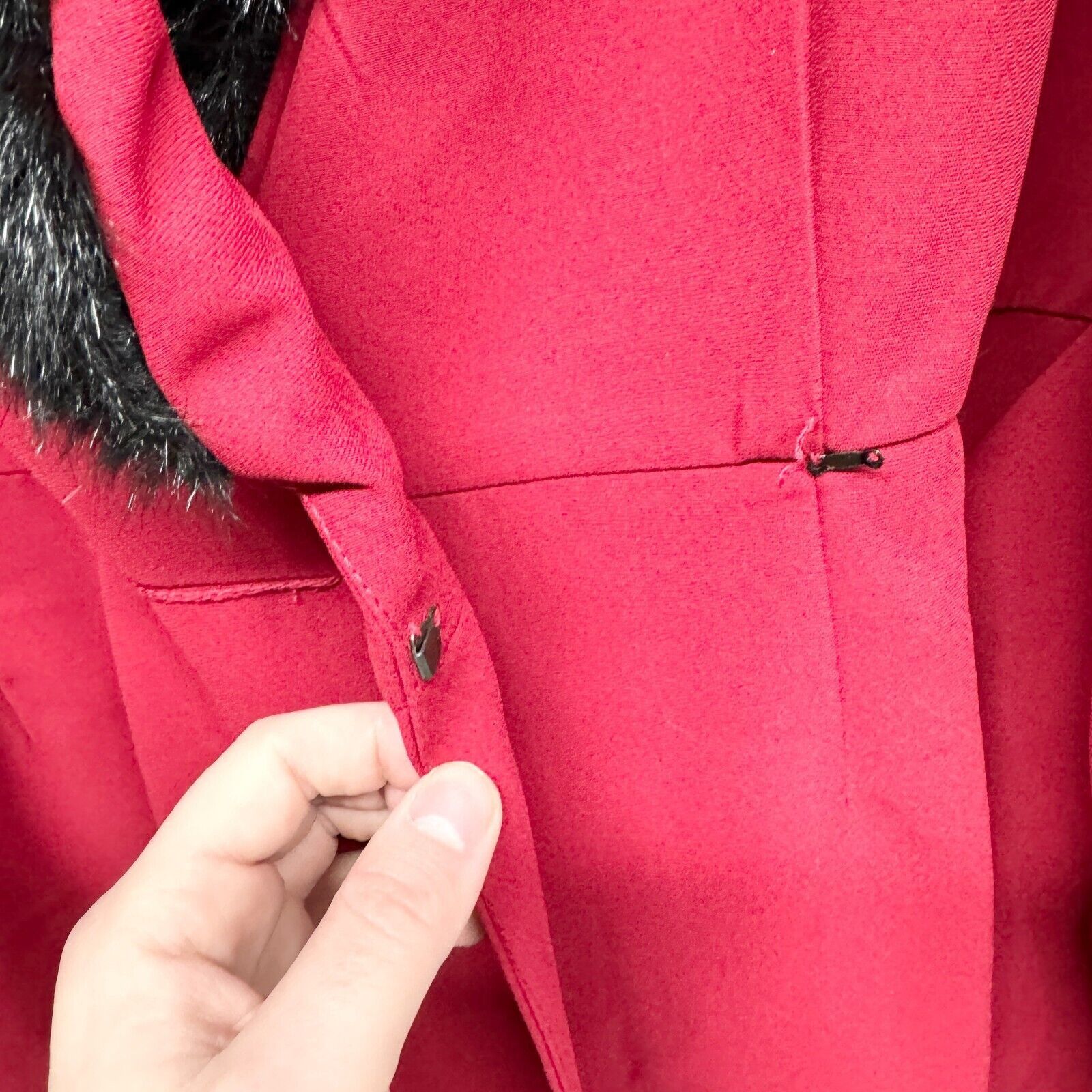 Vintage KS Collection 2 Piece Suit 10P Matching Top Pants Blazer Red Size L / US 10 / IT 46 - 3 Thumbnail