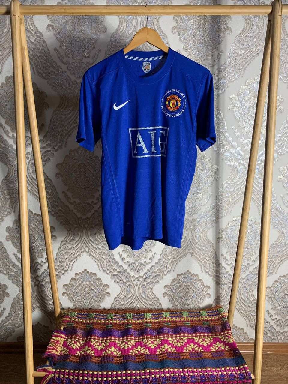 Vintage VERY RARE NIKE FC MANCHESTER UNITED ENGLAND SOCCER JERSEY Size US M / EU 48-50 / 2 - 1 Thumbnail
