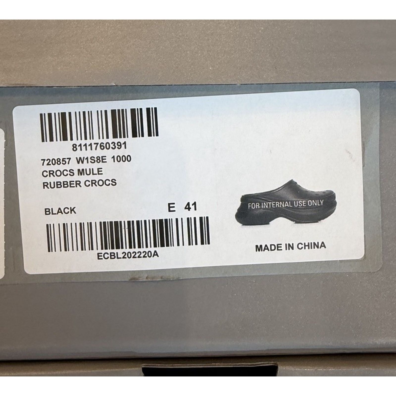 Balenciaga Size 8 - Balenciaga x Crocs Rubber Mules NEW! Size US 8 / EU 41 - 12 Thumbnail