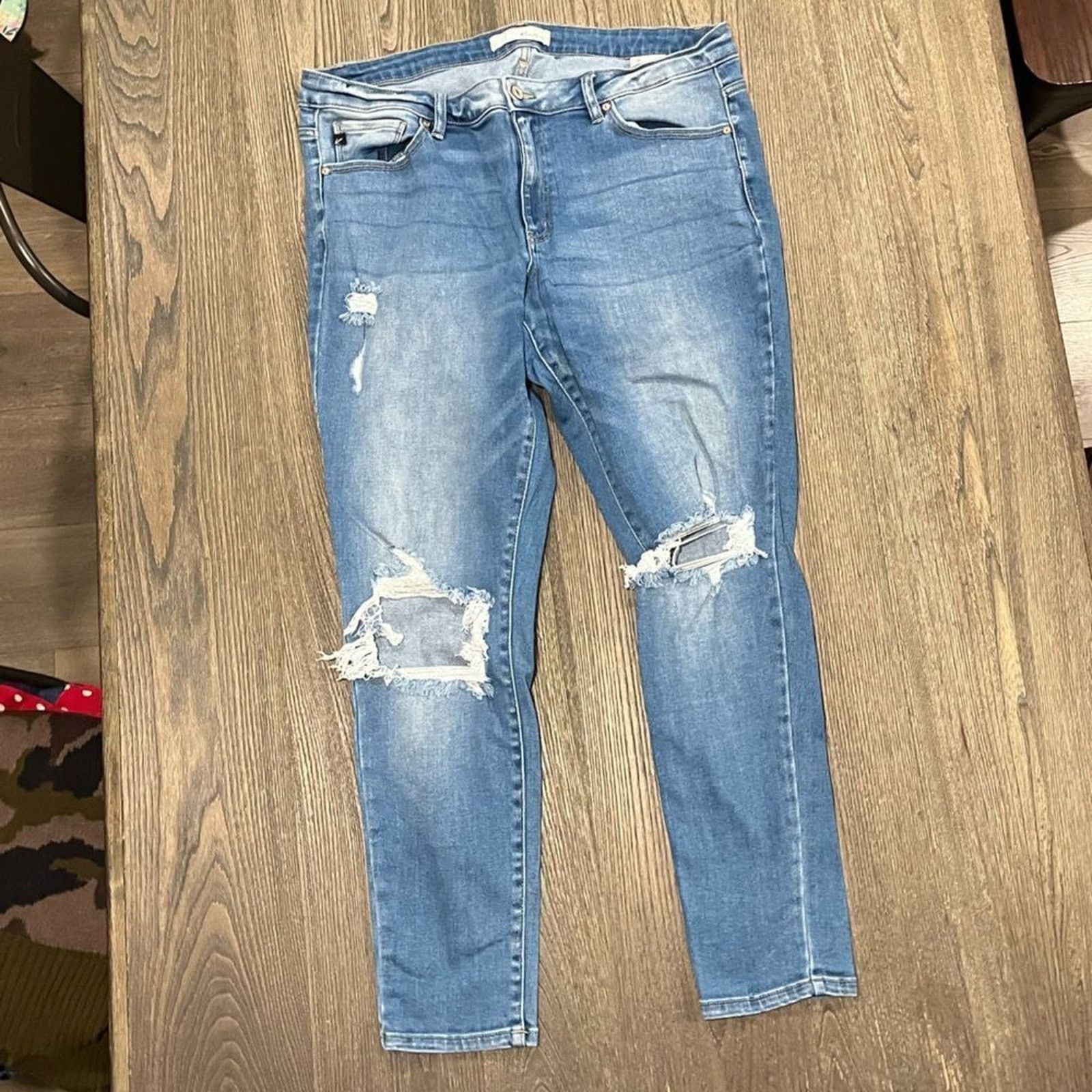 Vintage KanCan Womens XL Skinny Jeans Jeggings Distressed Stretch Size 34" / US 12 / IT 48 - 1 Thumbnail