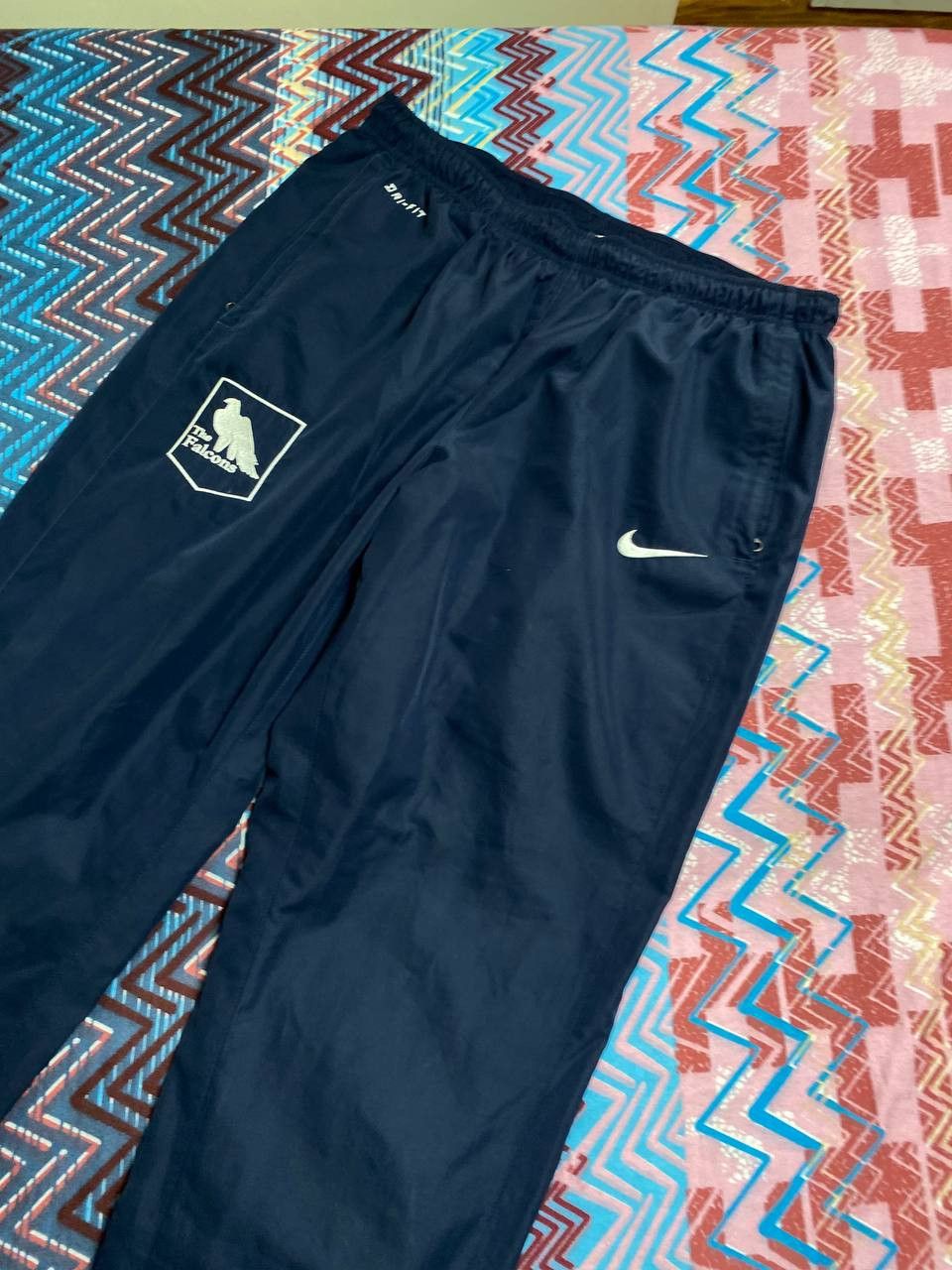 Nike × Vintage 90’s NIKE RARE SWOOSH Y2K RETRO ZIP LOGO TRACK NYLON PANTS Size US 34 / EU 50 - 11 Thumbnail