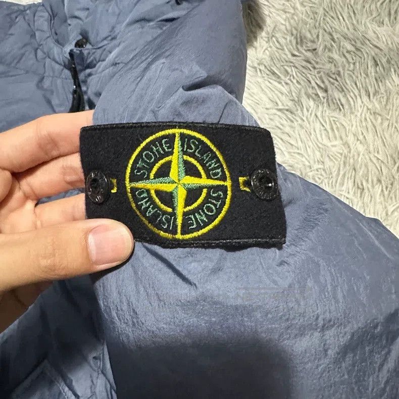 Stone Island Stone Island Crumpled Nylon Down Jacket Coat Haze Blue M Size US M / EU 48-50 / 2 - 3 Thumbnail