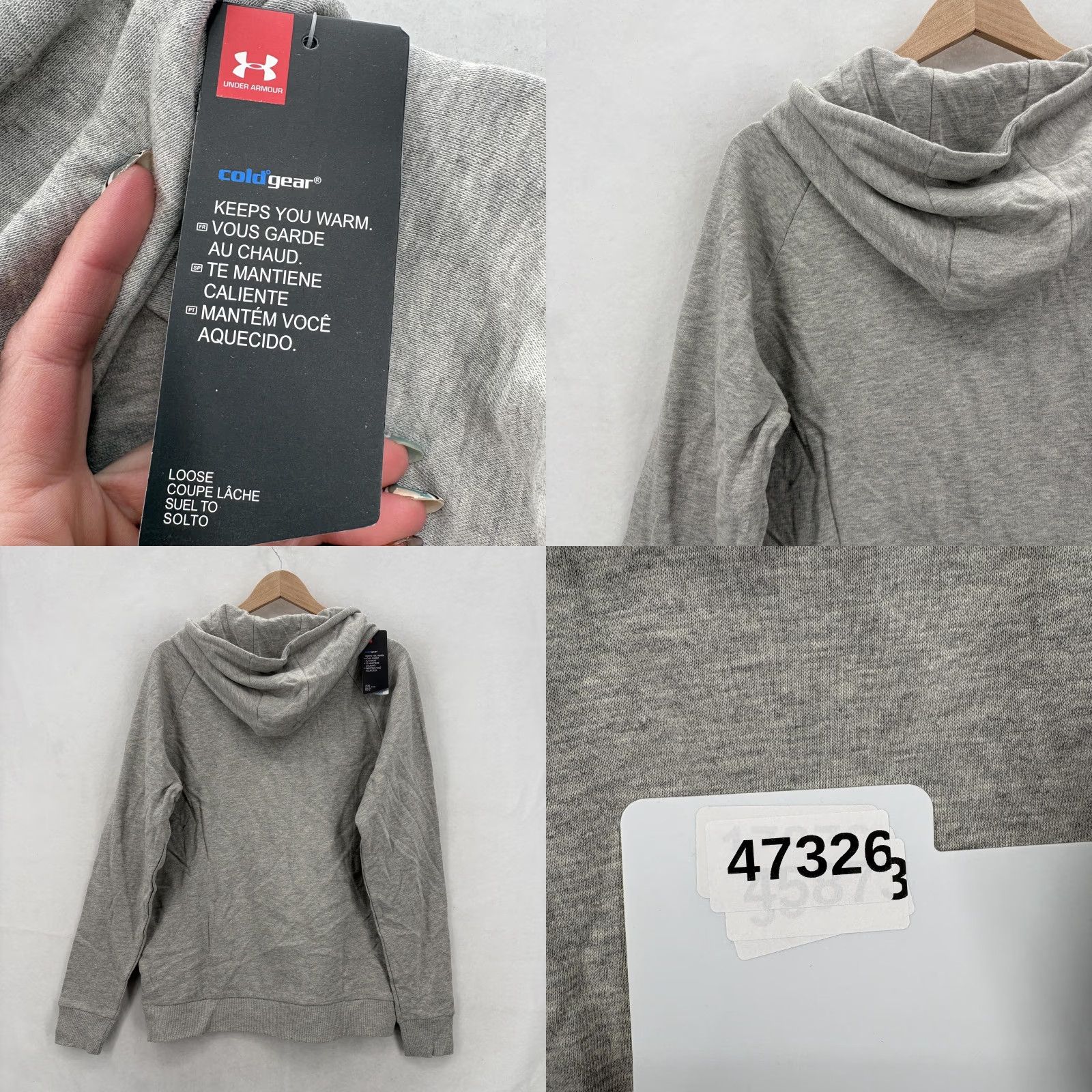 Under Armour Under Armour Hoodie Mens Medium Gray ColdGear Rival Fleece Full Zip Outdoors NWT Size US M / EU 48-50 / 2 - 9 Thumbnail