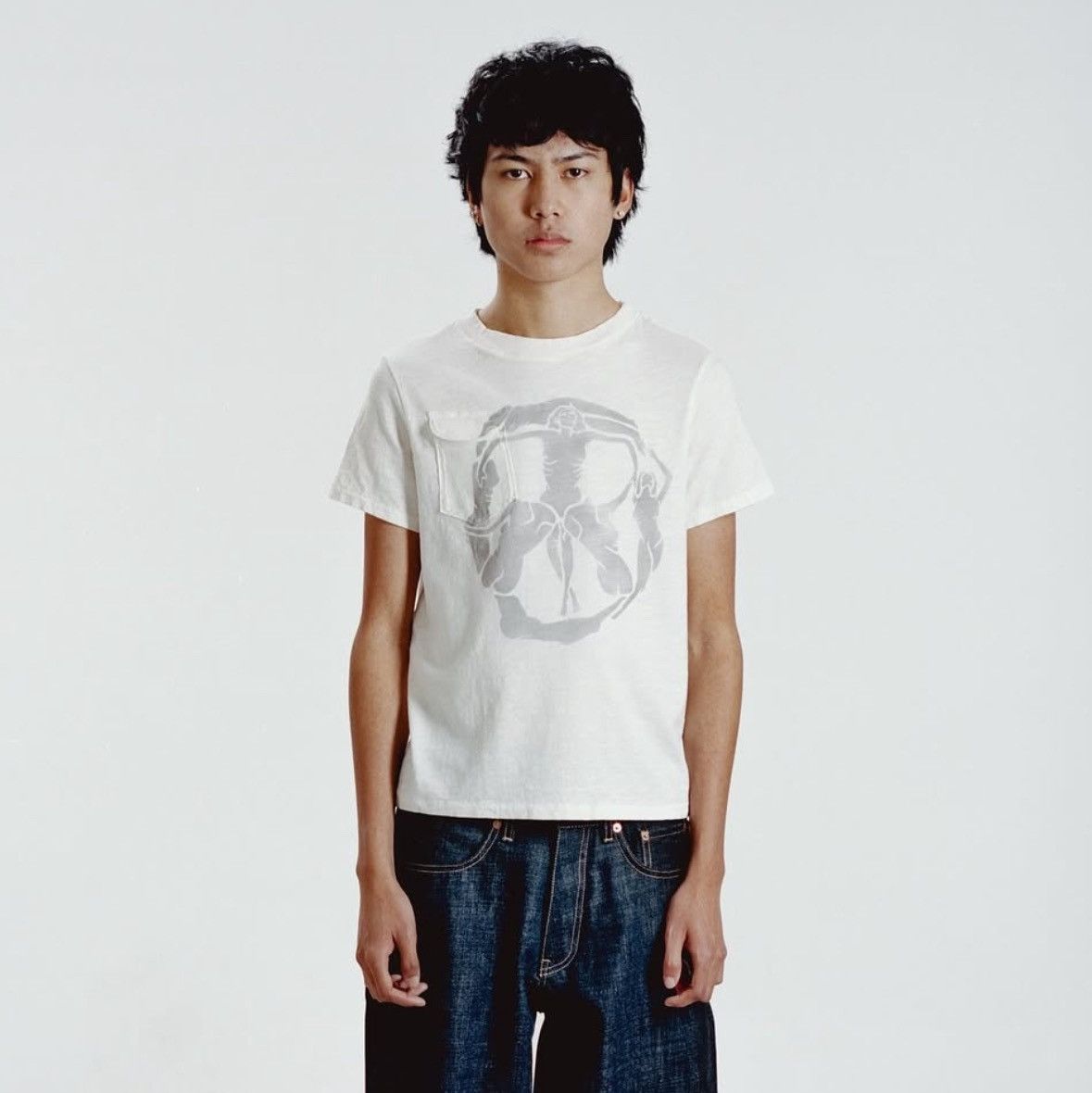 K-Two Studios yuremane baby tee white | Grailed