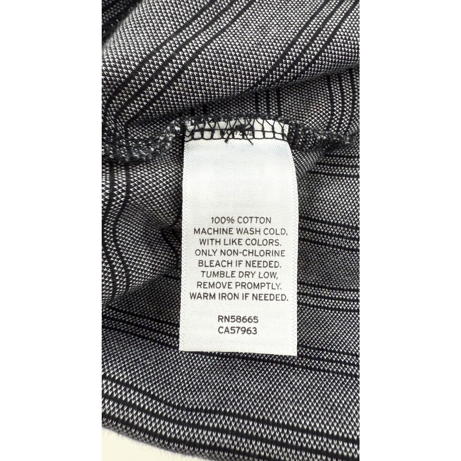 Vintage Broletto Polo Shirt Men Large Gray Striped Cotton Casual Long Sleeve Button Necktop Size US L / EU 52-54 / 3 - 3 Thumbnail