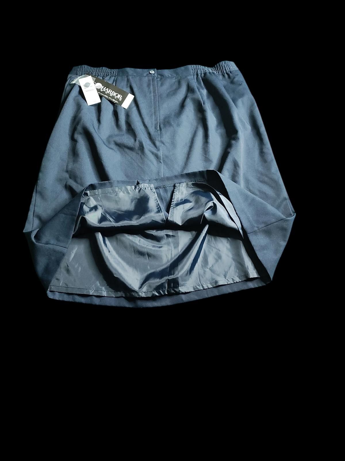 Other Sag Harbor Classic Navy A-Line Midi Skirt for Women Size 42" / US 20 - 5 Thumbnail