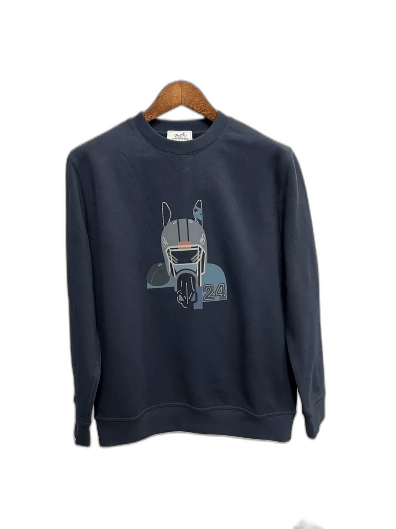 Hermes Hermes New Sweatshirt with Graphic Design-yf Size US M / EU 48-50 / 2 - 1 Thumbnail