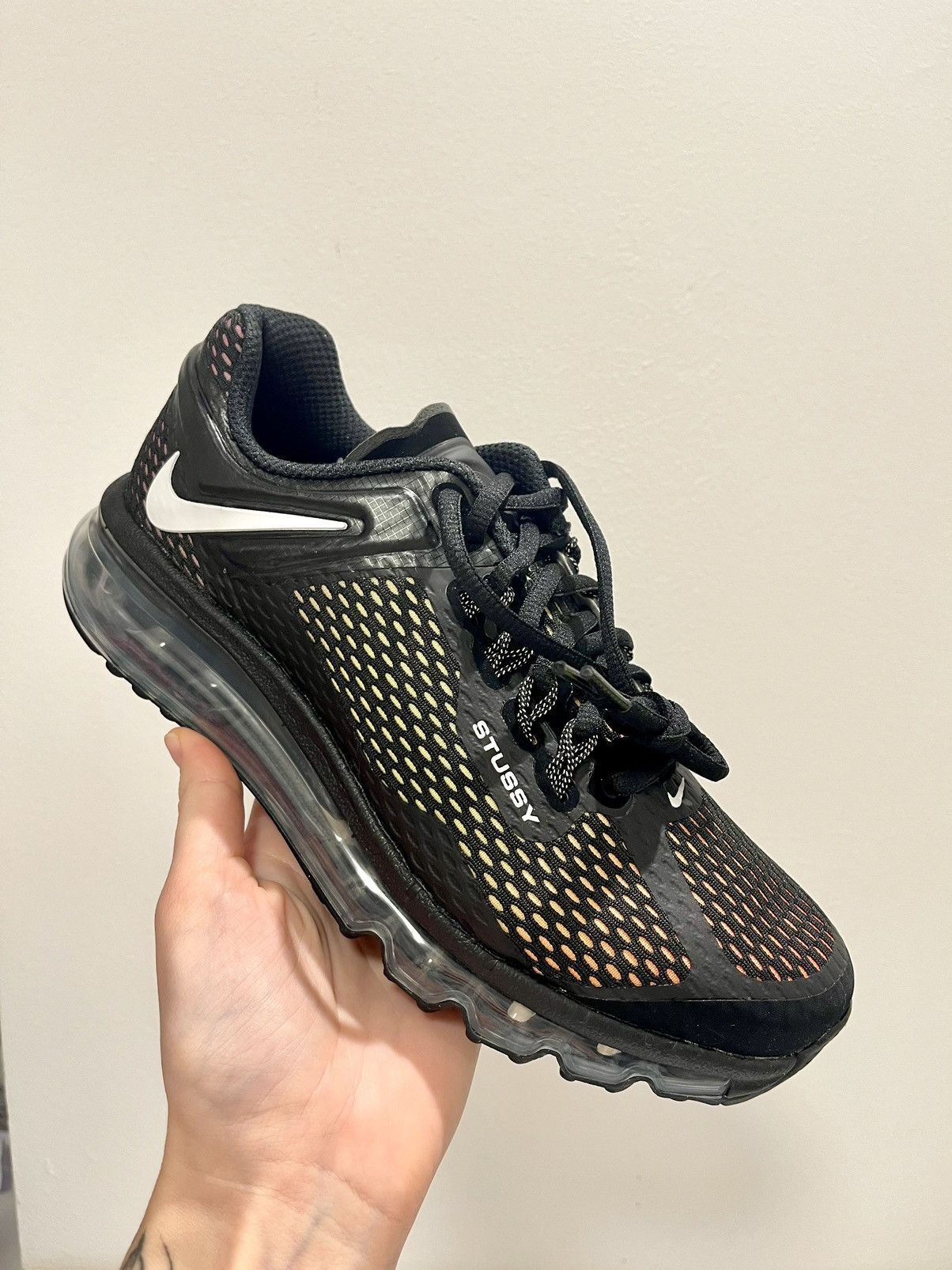 Nike NIKE AIR MAX 2013 STUSSY BLACK Size US 6 / EU 39 - 1 Thumbnail