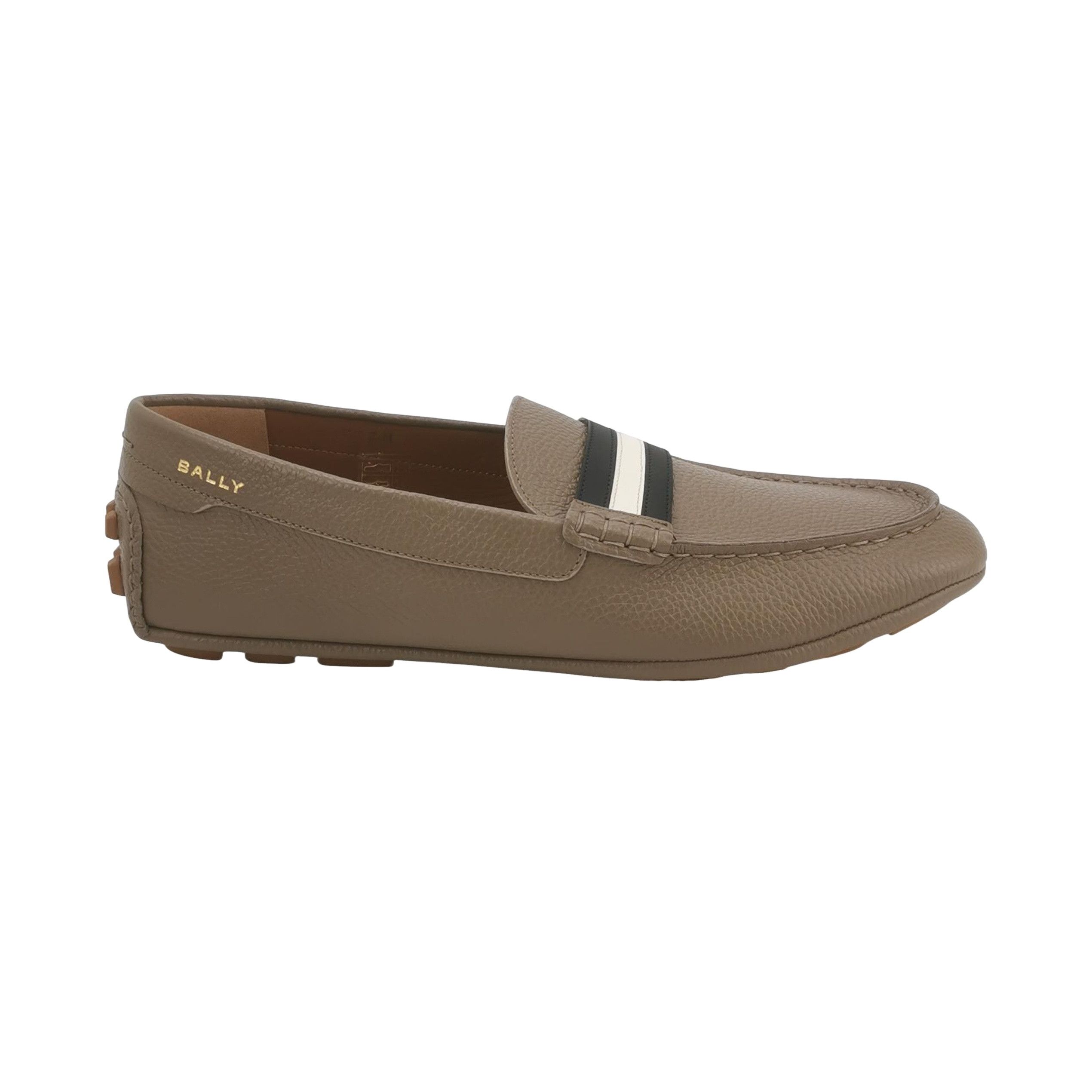 Bally Bally Striped Grained Leather Driving Loafers EU 43 Size US 10 / EU 43 - 1 Thumbnail