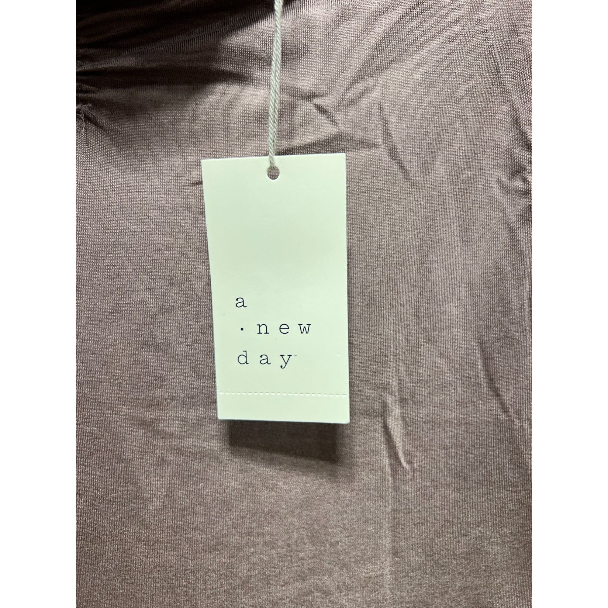 Other A New Day - Women's Long Sleeve Mock Turtleneck T-Shirt - Br Size M / US 6-8 / IT 42-44 - 8 Thumbnail