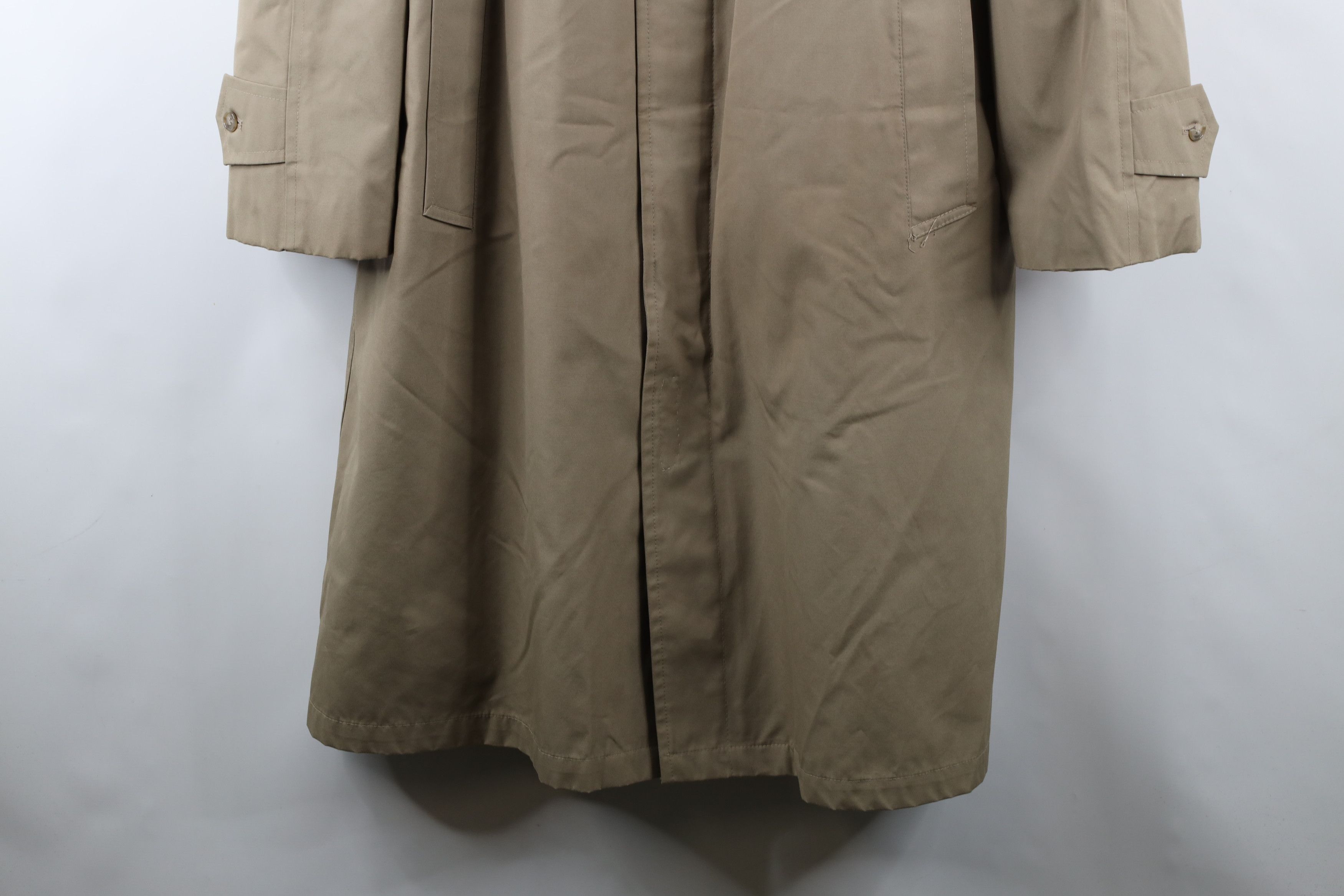 Vintage Vintage 90s Streetwear Lined Trench Coat Rain Jacket Beige Size US L / EU 52-54 / 3 - 4 Thumbnail