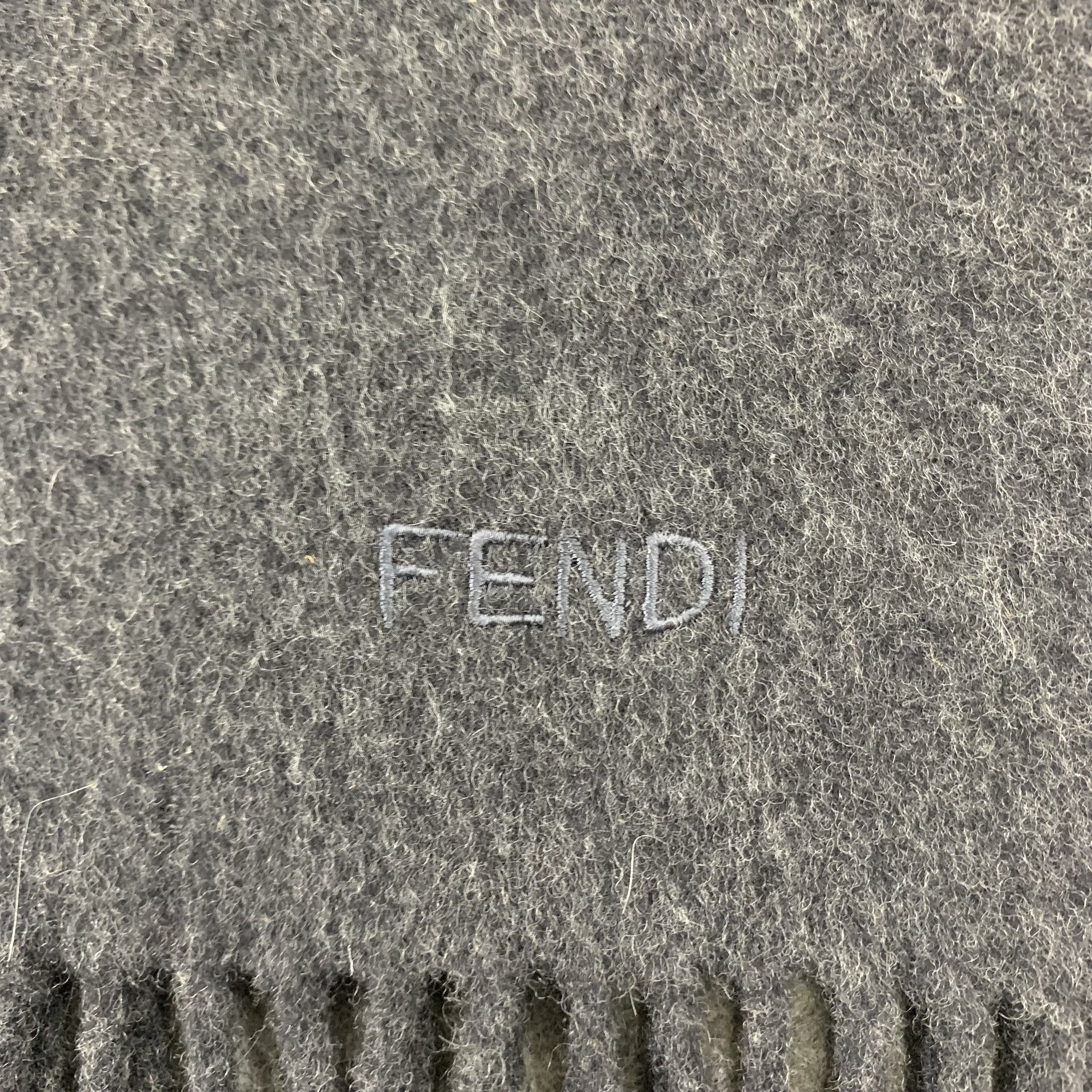 Fendi Fendi Scarf Wool Muffler Neck Wrap BL9300 Size ONE SIZE - 7 Thumbnail