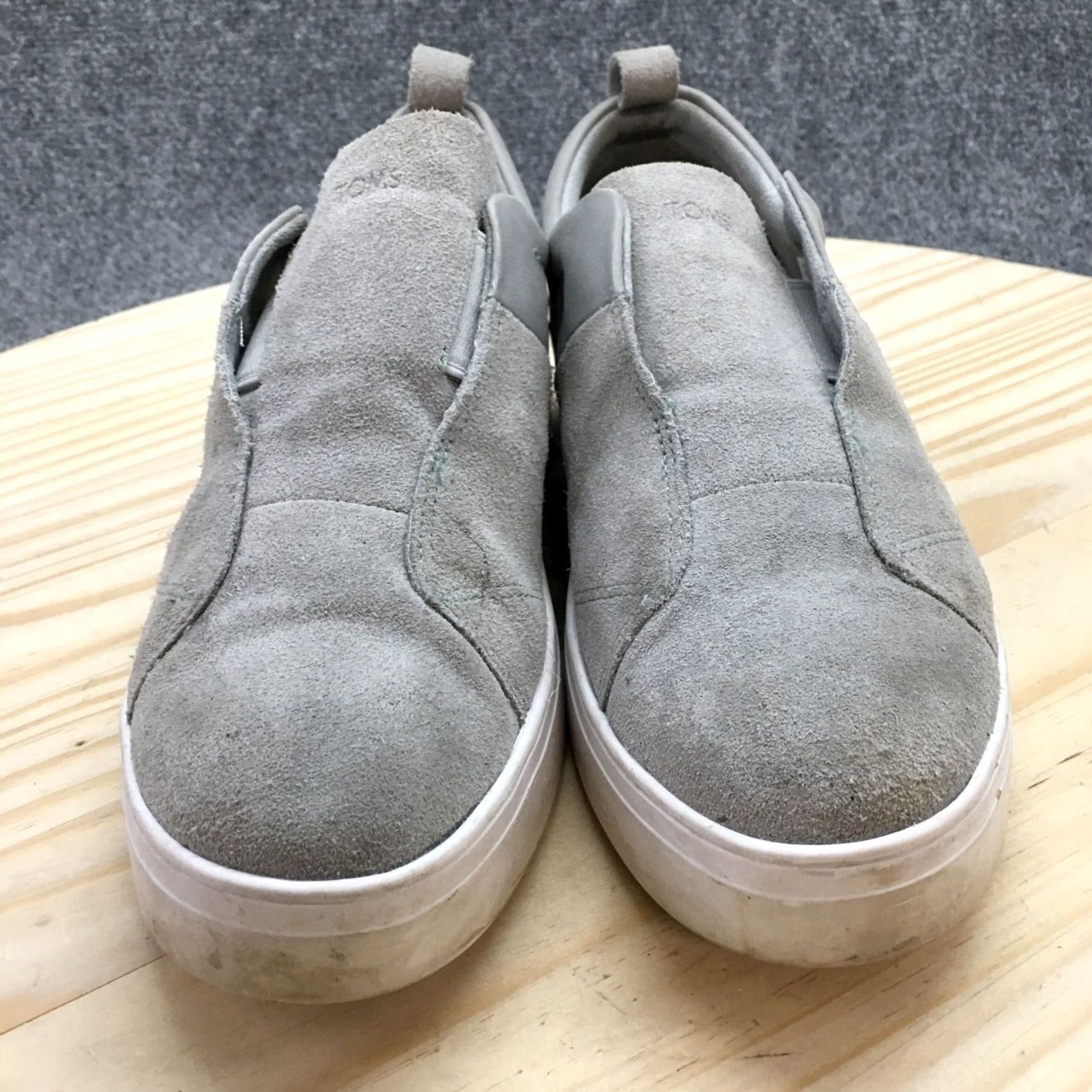 Toms TOMS Slip-On Sneaker Womens 9 Gray Amber Casual Comfort Suede Round Toe Platform Shoes Size US 9 / IT 39 - 7 Thumbnail