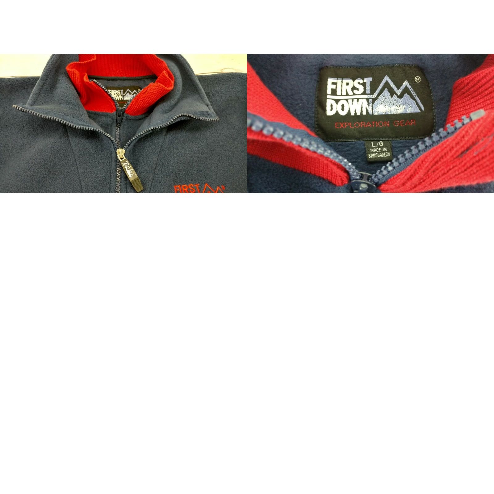 Vintage First Down Exploration Blue Fleece 1/4 Zip Hiking Pullover Size Large Size US L / EU 52-54 / 3 - 8 Thumbnail