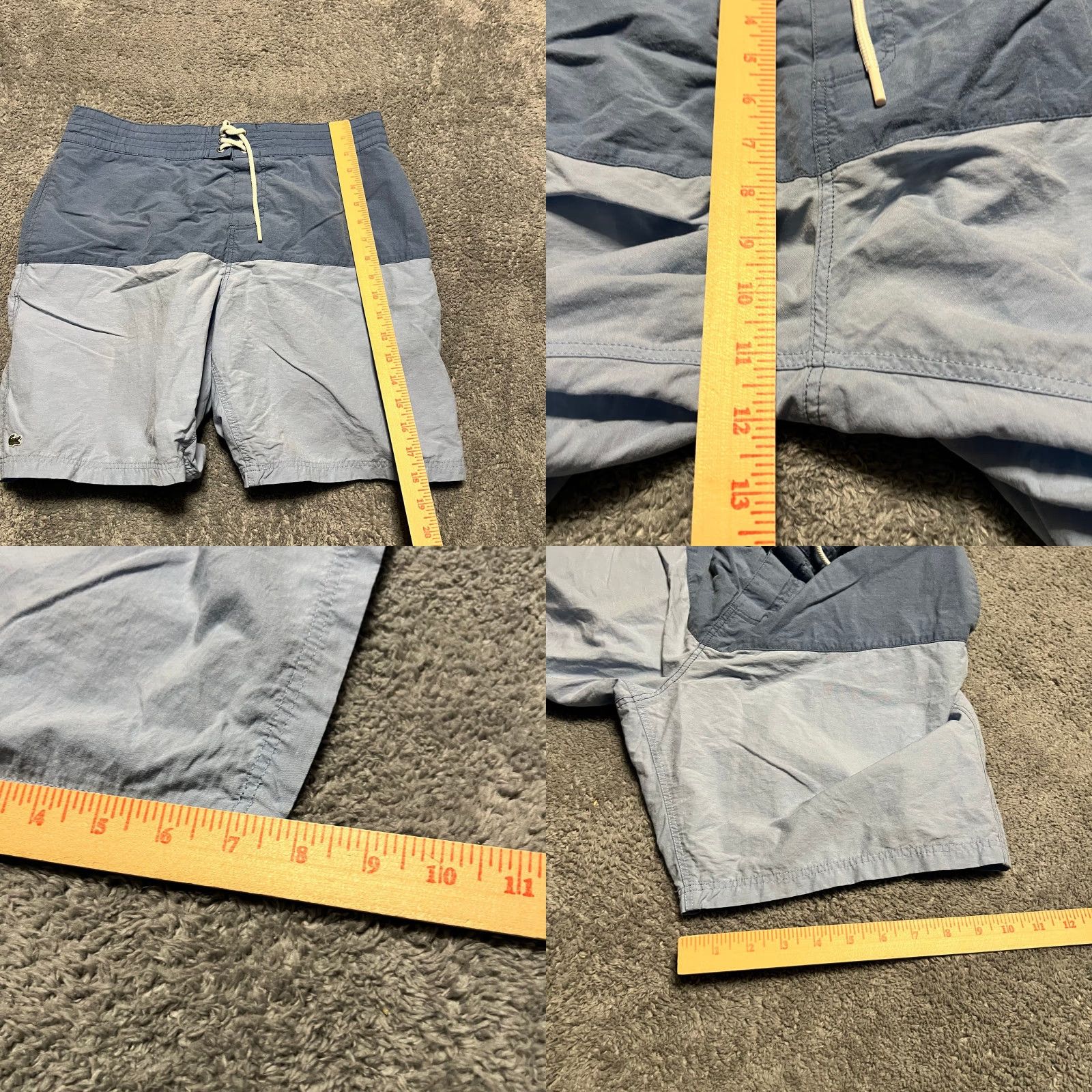 Lacoste Lacoste Swim Trunks Shorts Mens Large Blue Performance Size US 33 - 8 Thumbnail