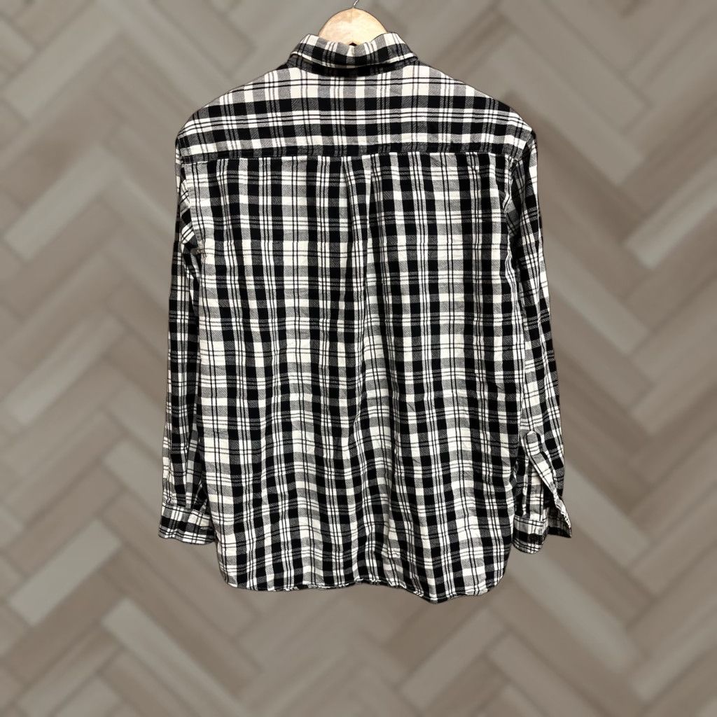 Vintage LL Bean Mens Black Plaid Long Sleeve Flannel Collared Size M Shirt Size US M / EU 48-50 / 2 - 1 Thumbnail