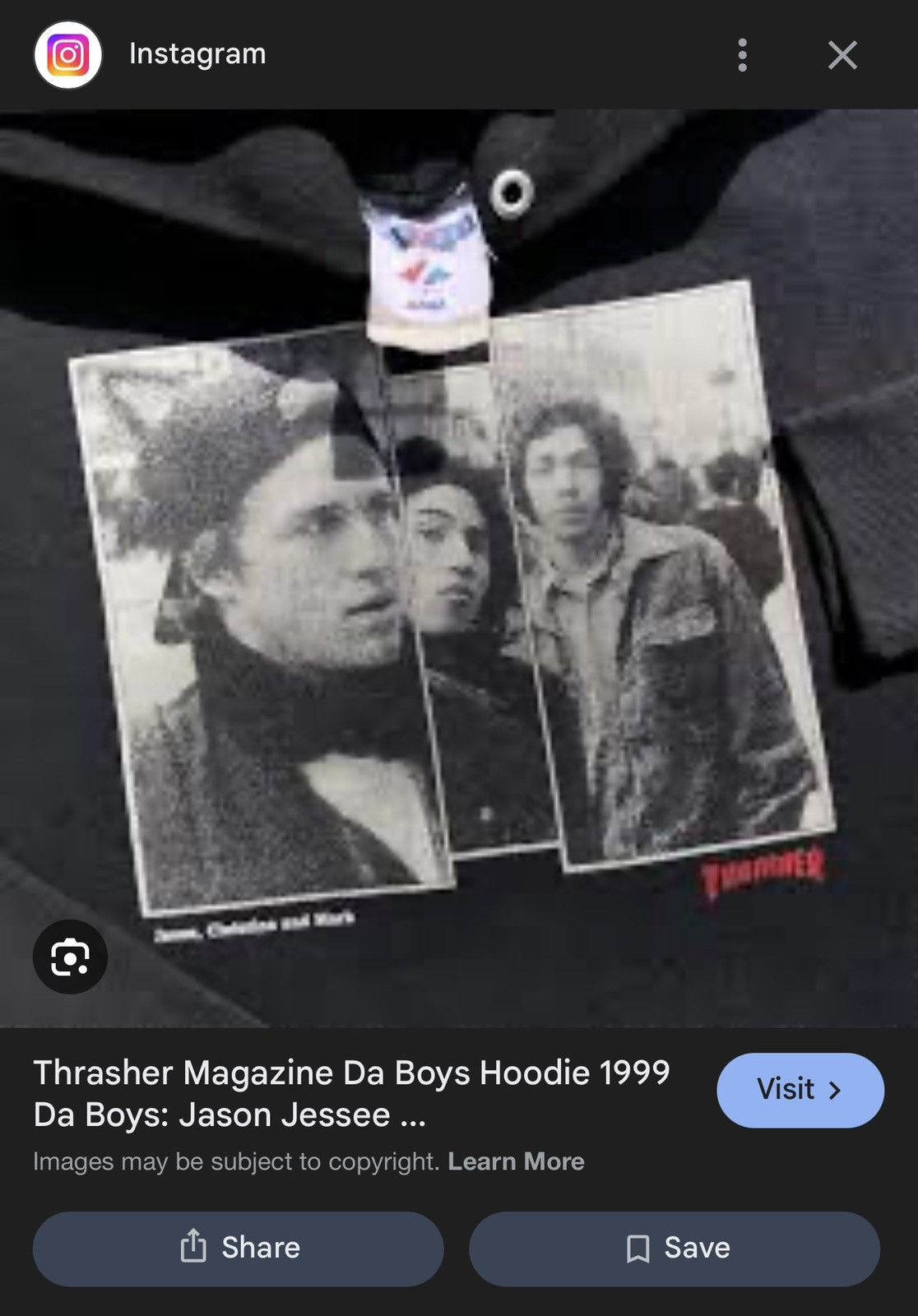 Thrasher Vtg 90s Thrasher Da Boyz : Jason, Christian & Mark Gonzales Size US XXL / EU 58 / 5 - 10 Thumbnail