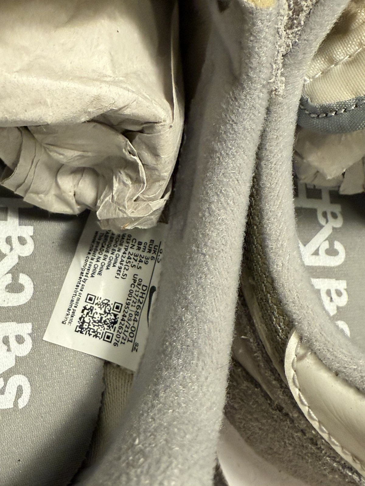 Fragment Design × Nike Nike x Sacai LD Waffle Grey White Sneakers Size US 8 / IT 38 - 9 Thumbnail
