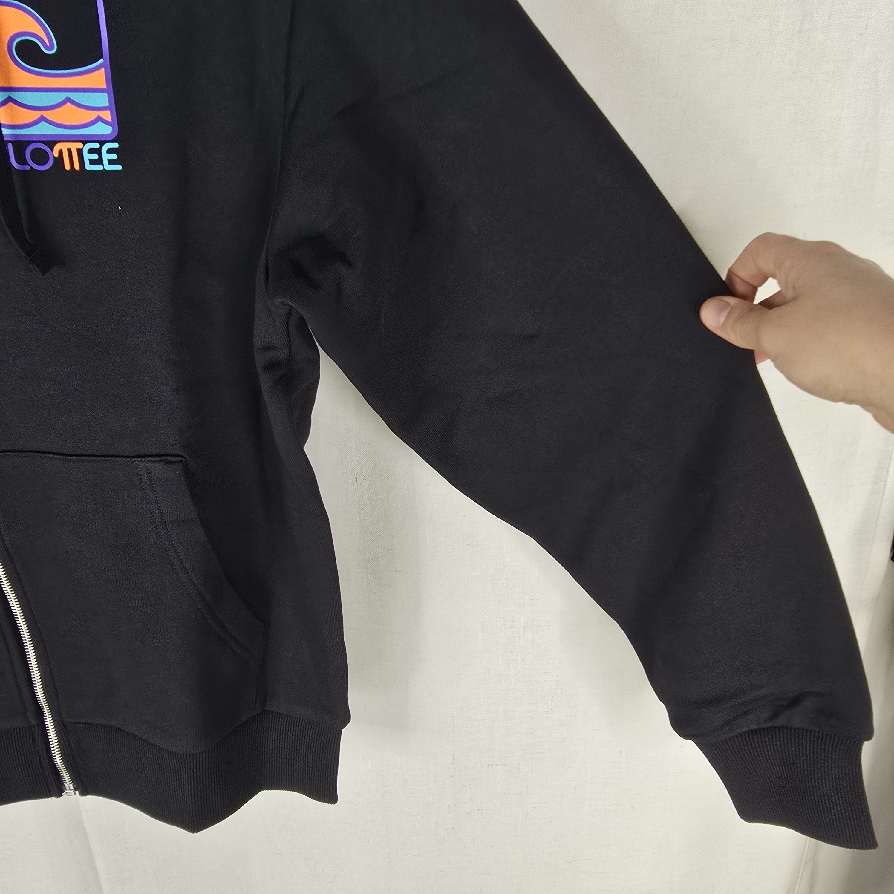 CLOT × Japanese Brand NEW Clottee By Clot Mens Medium Wave Black Full Zip Hoodie Size US M / EU 48-50 / 2 - 4 Thumbnail