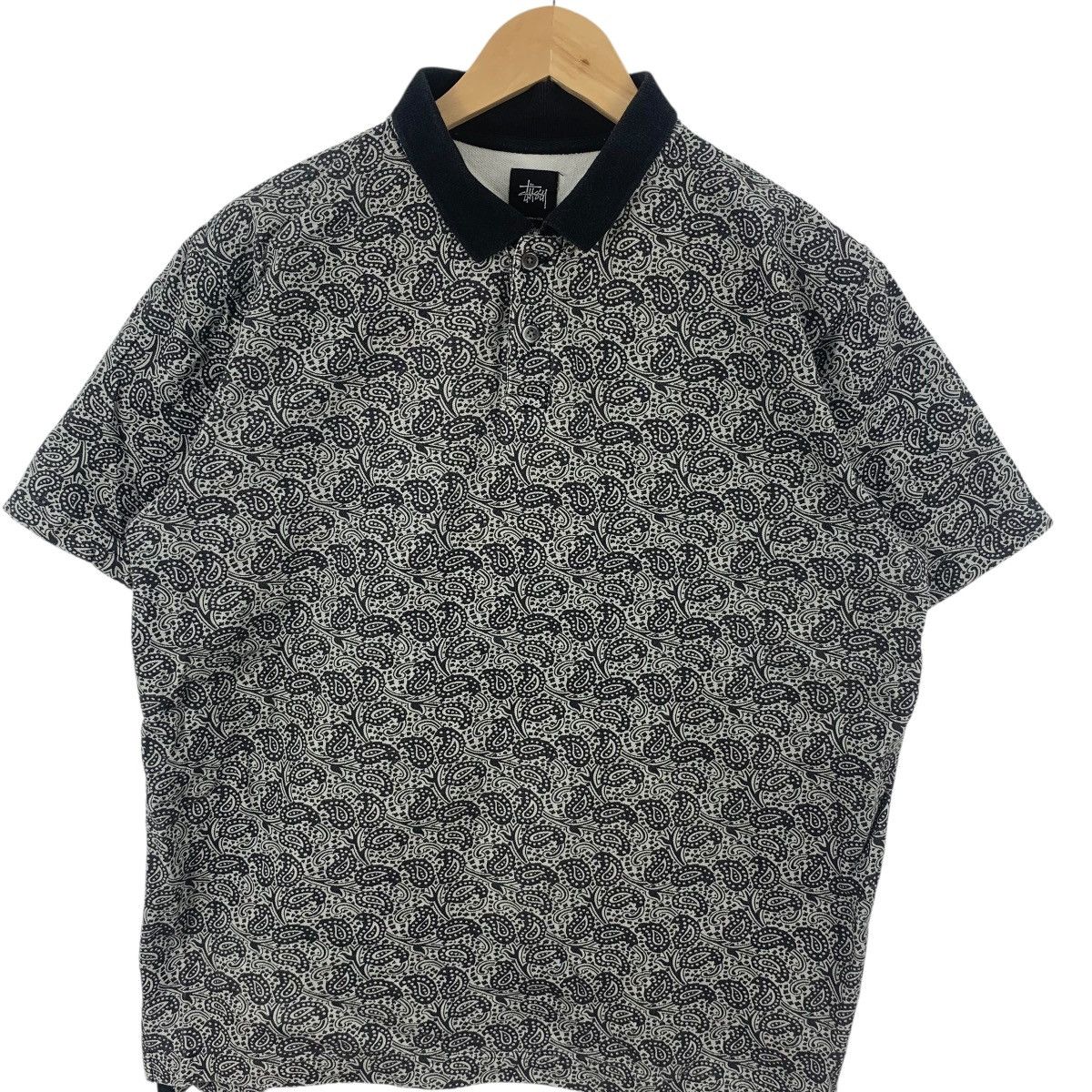 Stussy Vintage STUSSY LOS ANGELES Collection Paisley Polo Tee Shirt Size US L / EU 52-54 / 3 - 5 Thumbnail