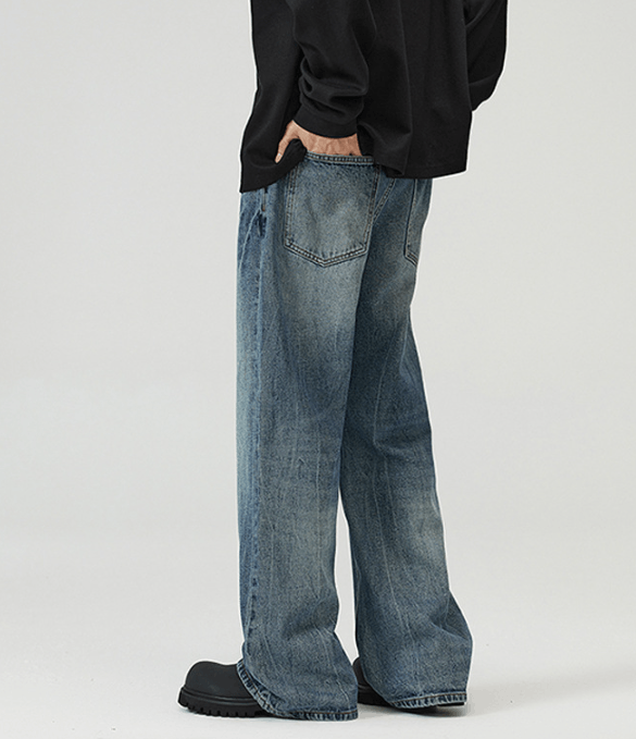 Japanese Brand × Jean Lightning pattern cleanfit wide-leg flared jeans Size US 34 / EU 50 - 4 Thumbnail