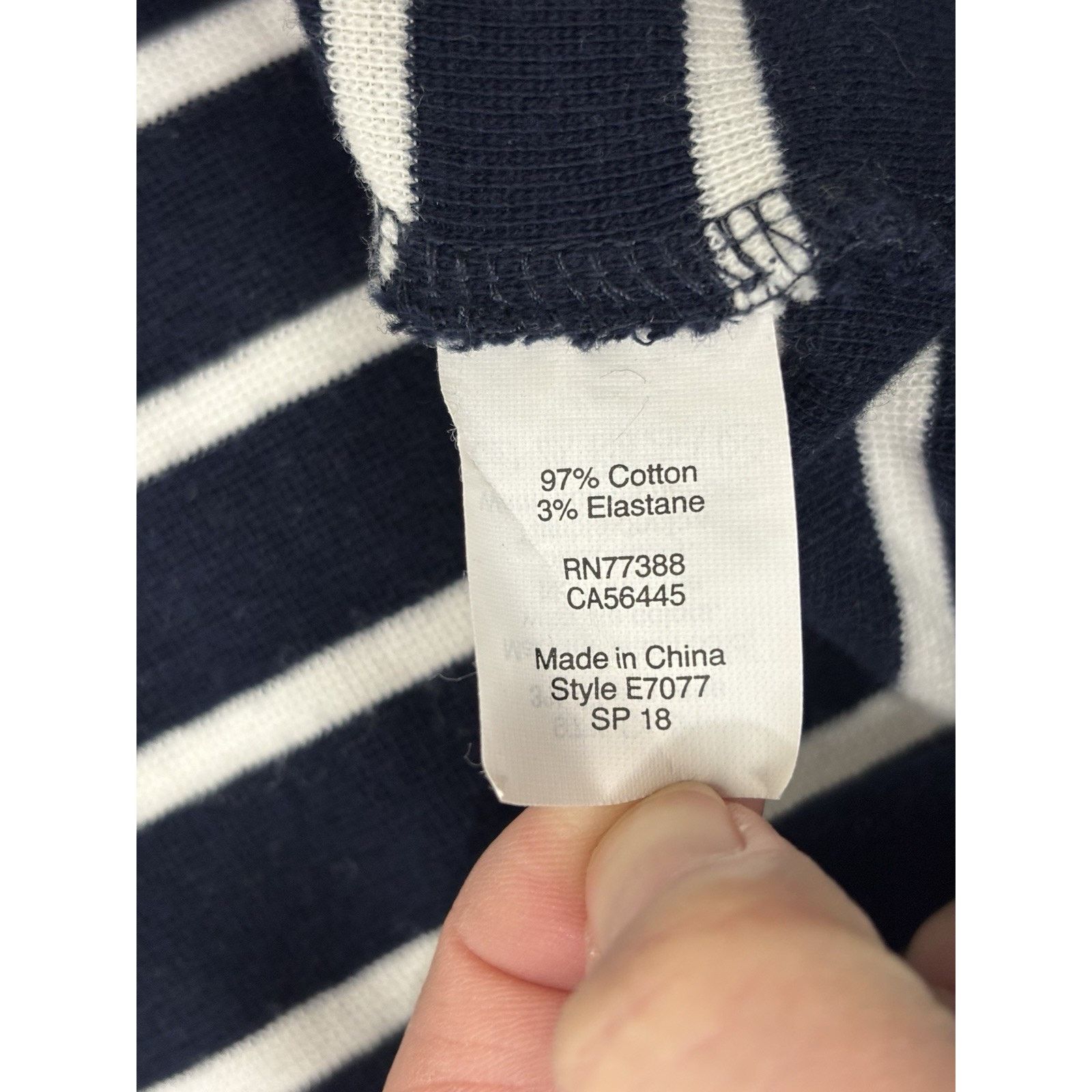 J.Crew J Crew Factory Blue & White Striped Cotton Dress S Size S / US 4 / IT 40 - 6 Thumbnail