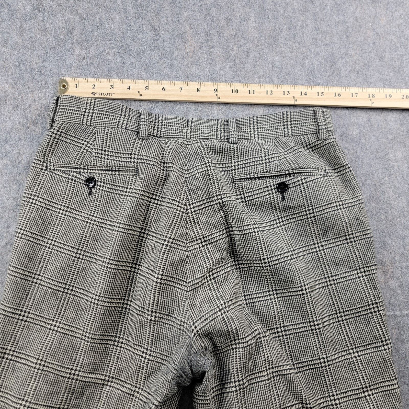 Todd Snyder Todd Snyder Plaid Wool Trouser Multi Cream Black *Read* Size US 31 - 5 Thumbnail